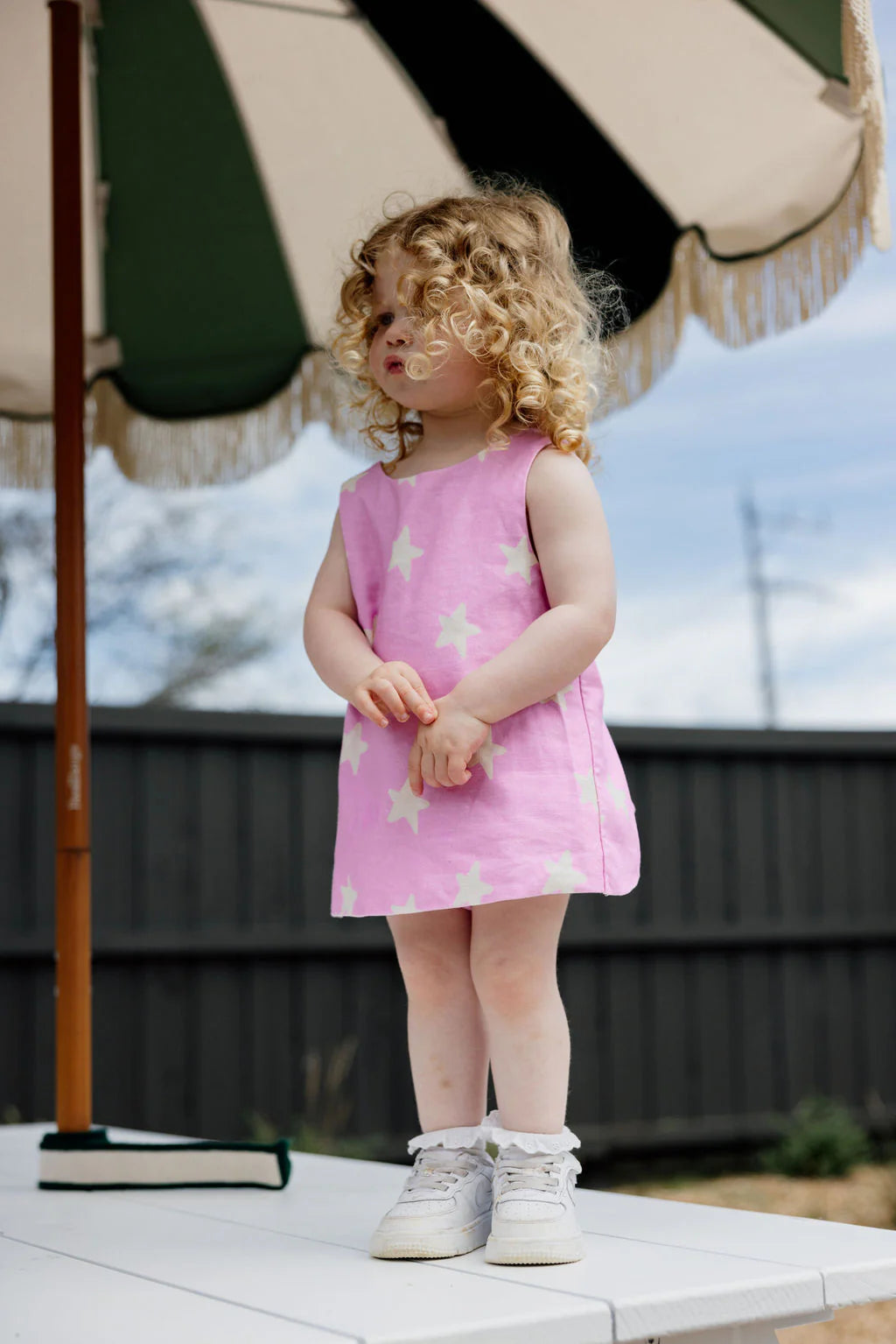 Sunday Siblings ~ Mackenzie Dress & Bloomers Pink