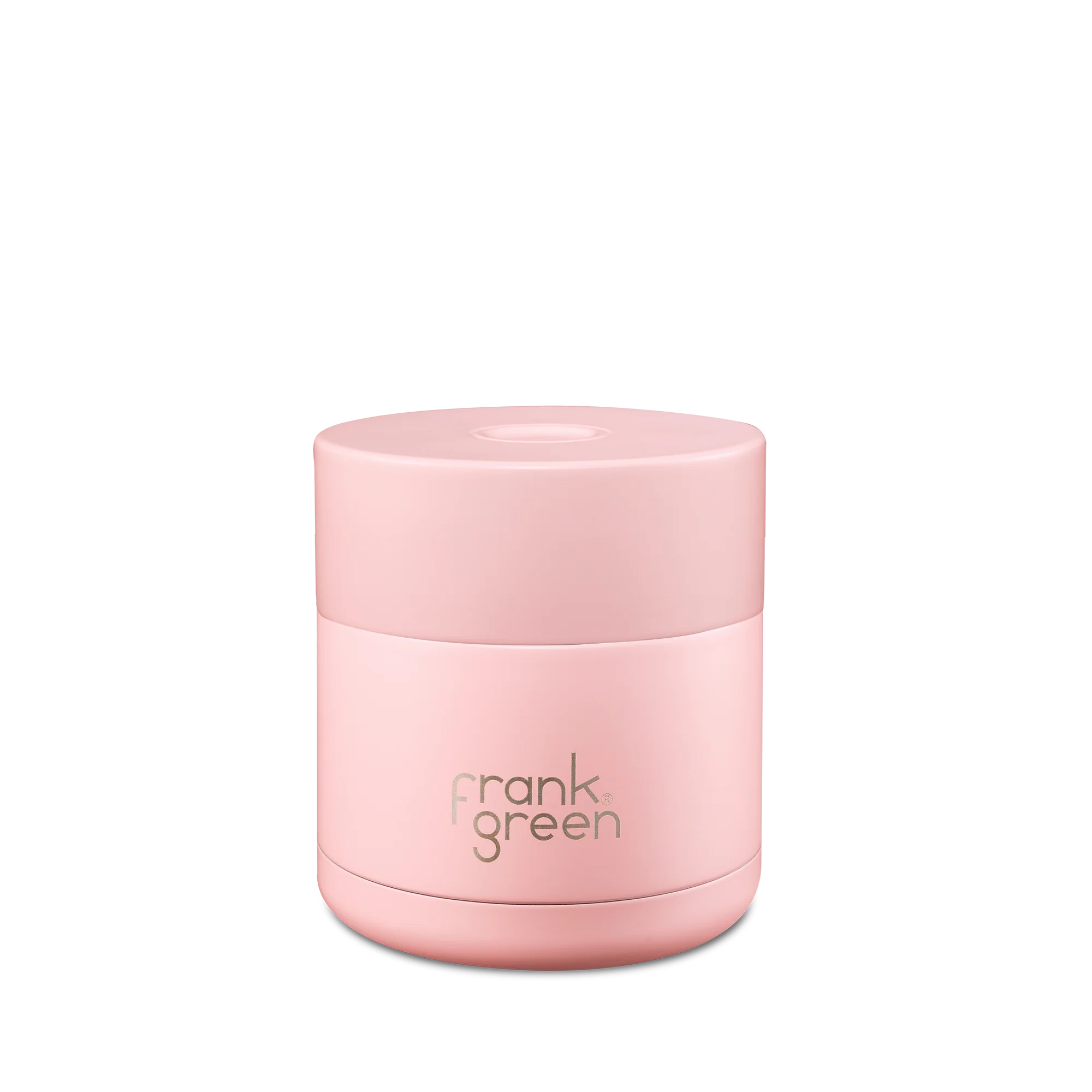 Frank green 10oz insulated food container in blushed colour.