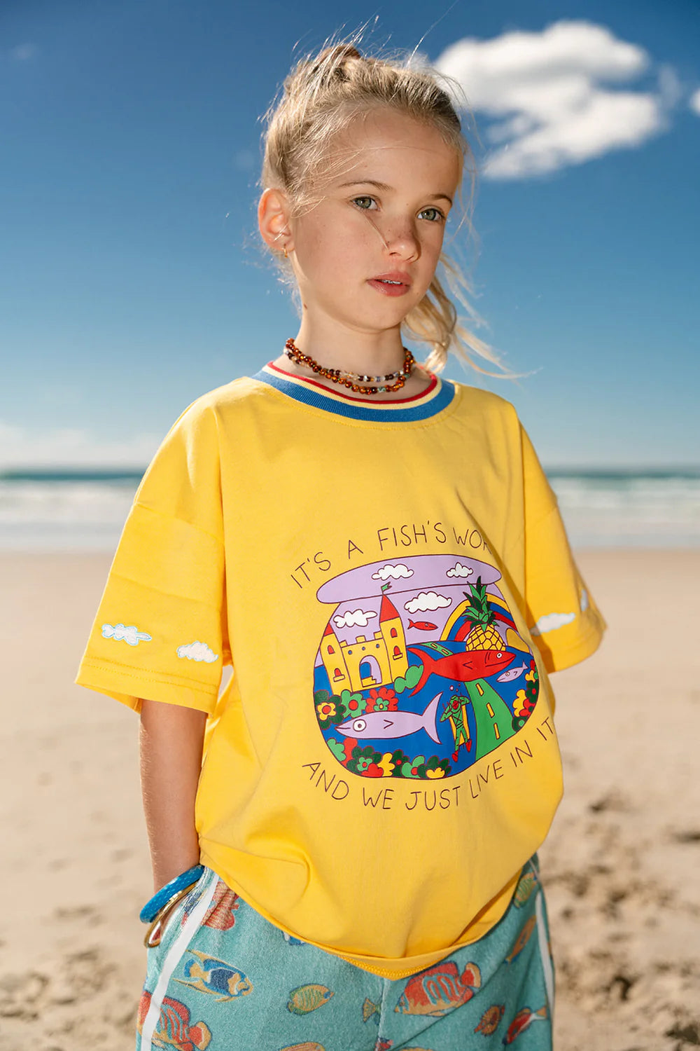 Spicy Dugong - Fish Life Tee Yellow