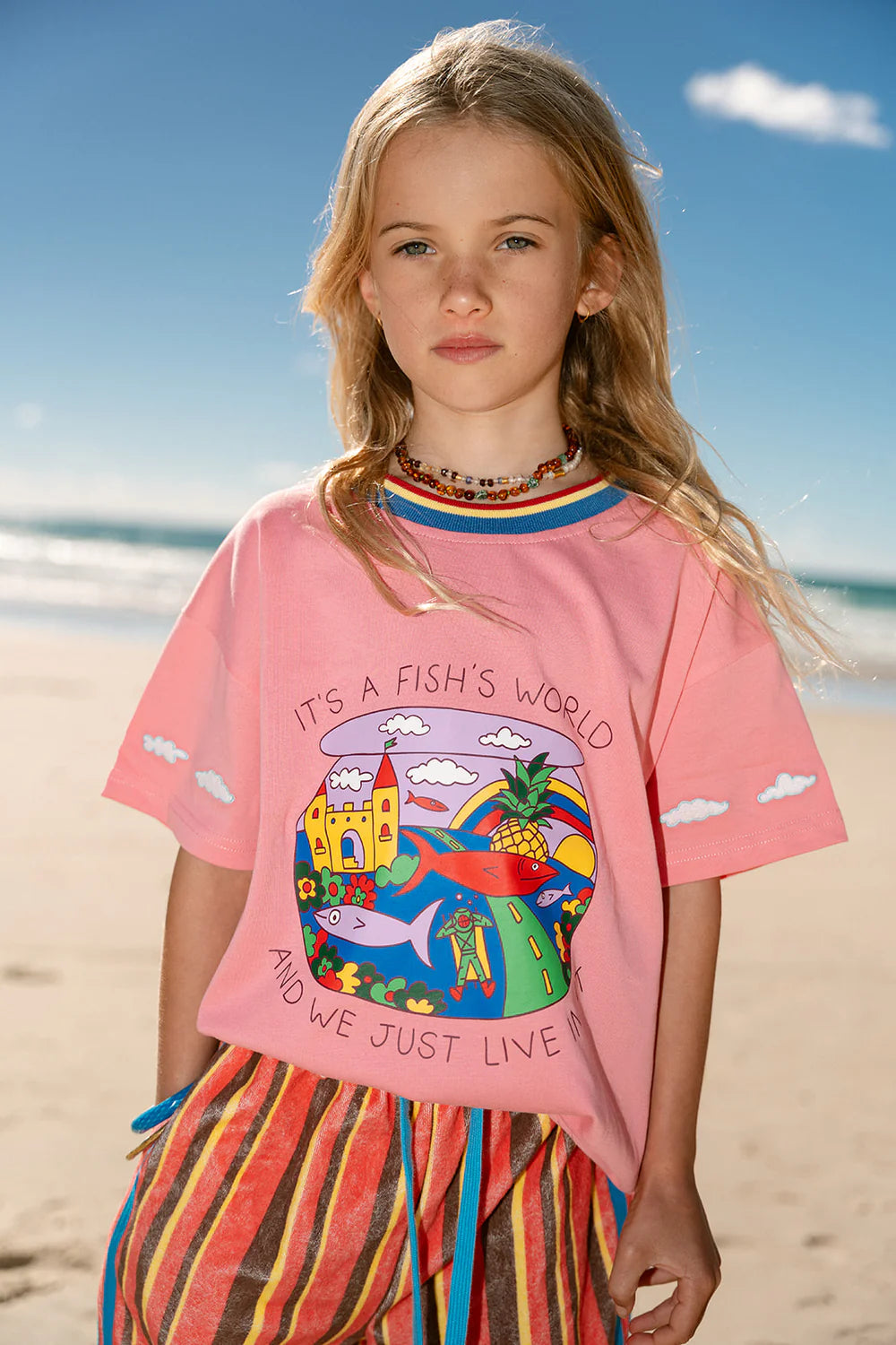 Spicy Dugong - Fish Life Tee Pink