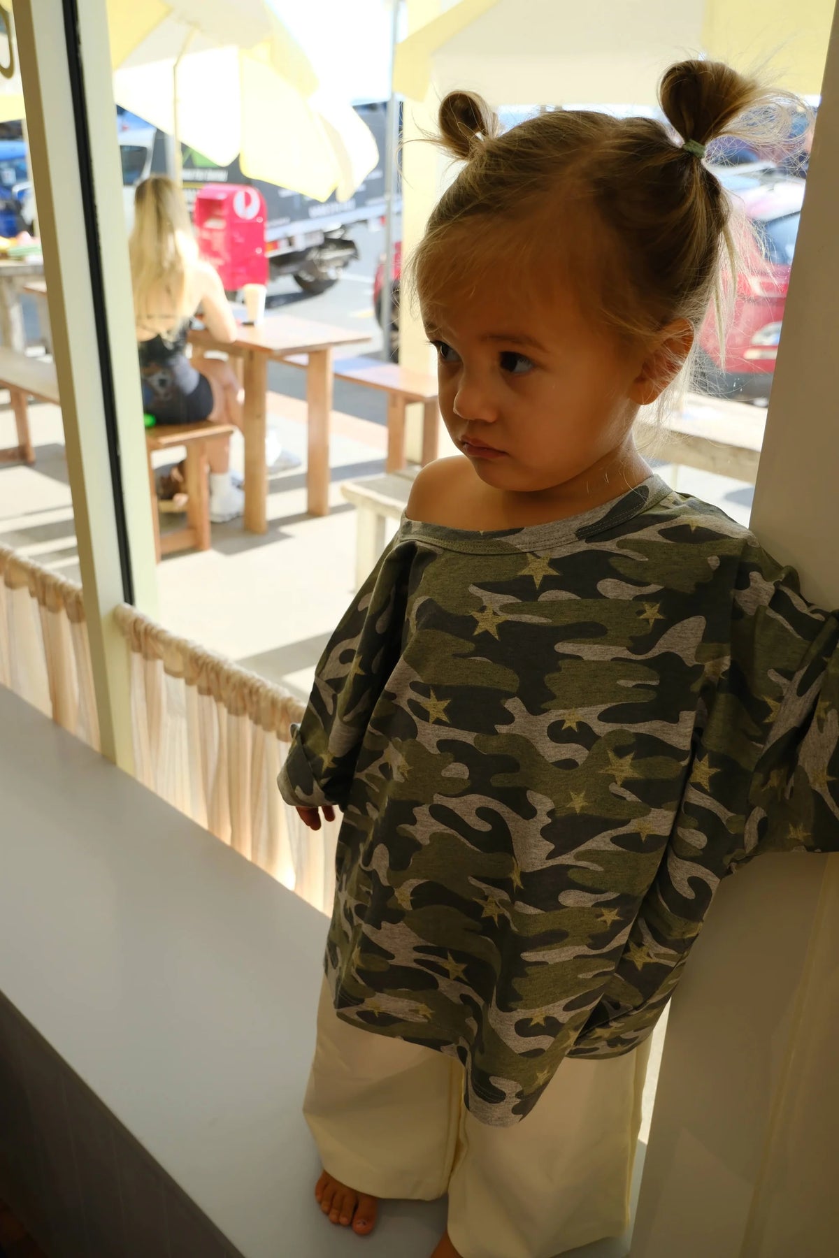 By Billie - Kids Oversized Tee Camo Star