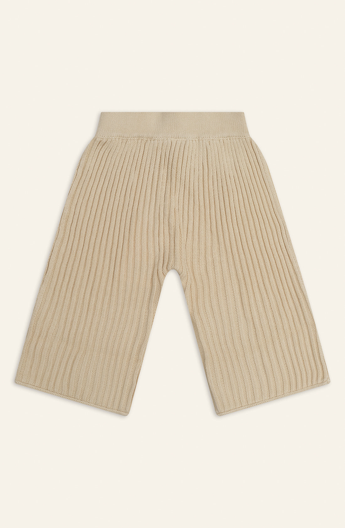 The essential knit pants in biscuit.