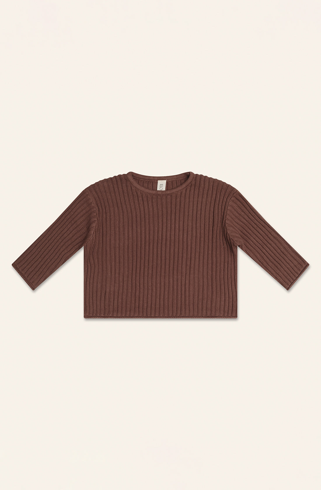 The essential knit jumper in cocoa.