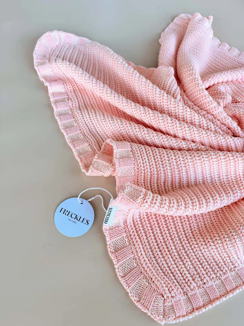 Freckles the Label - Chunky Knit Blanket Sweetpea