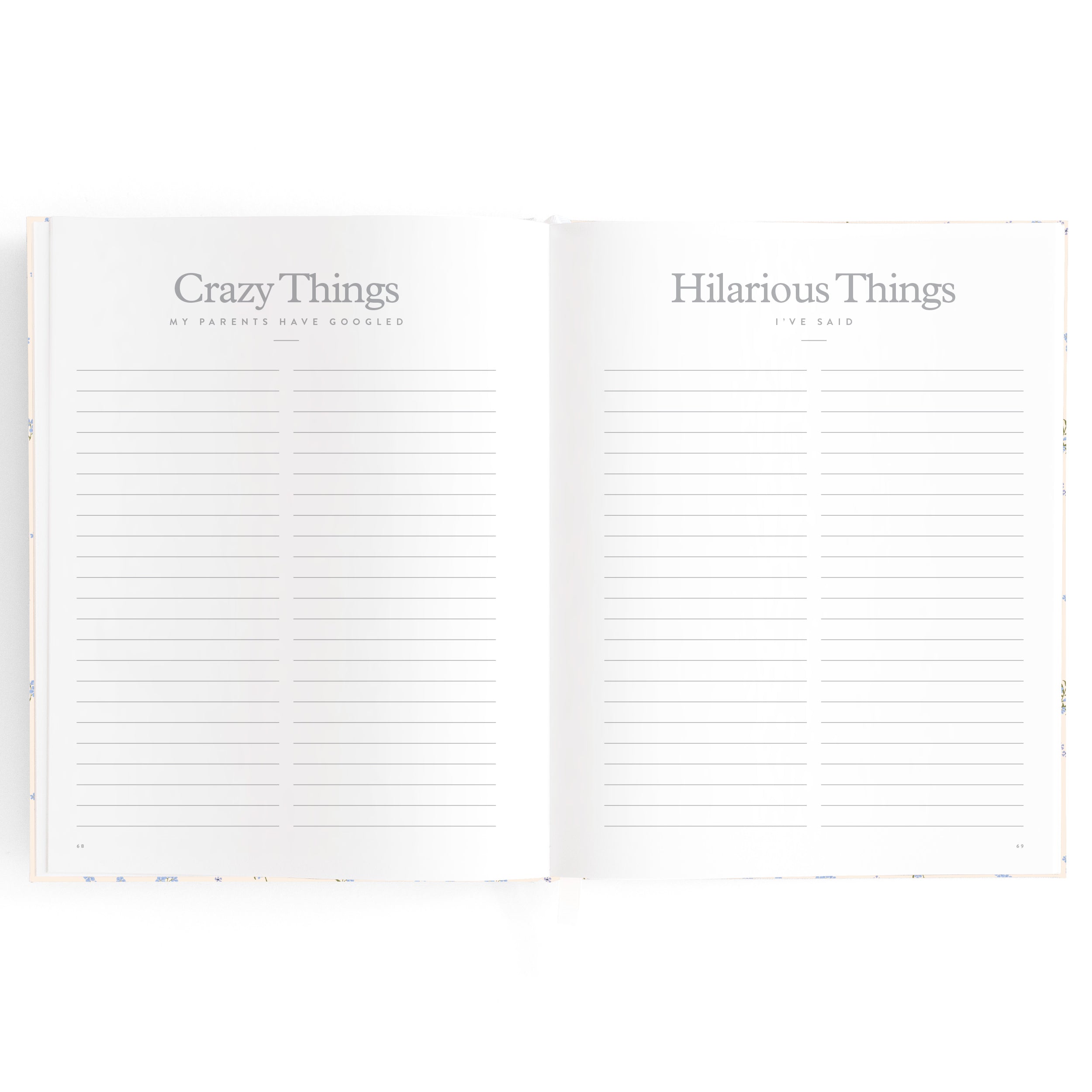 Fox & Fallow - Baby Book Forget-Me-Not