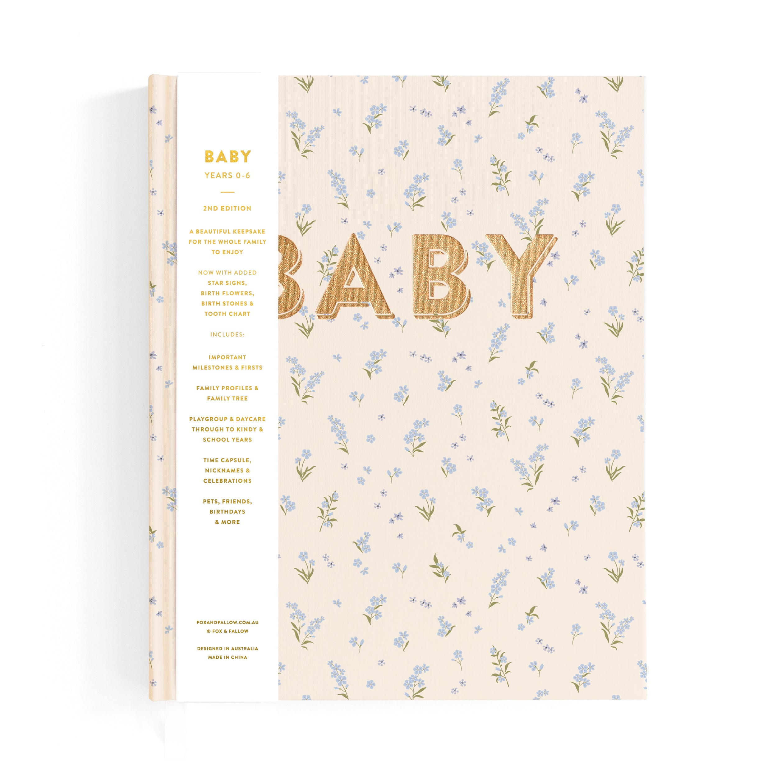 Fox & Fallow - Baby Book Forget-Me-Not