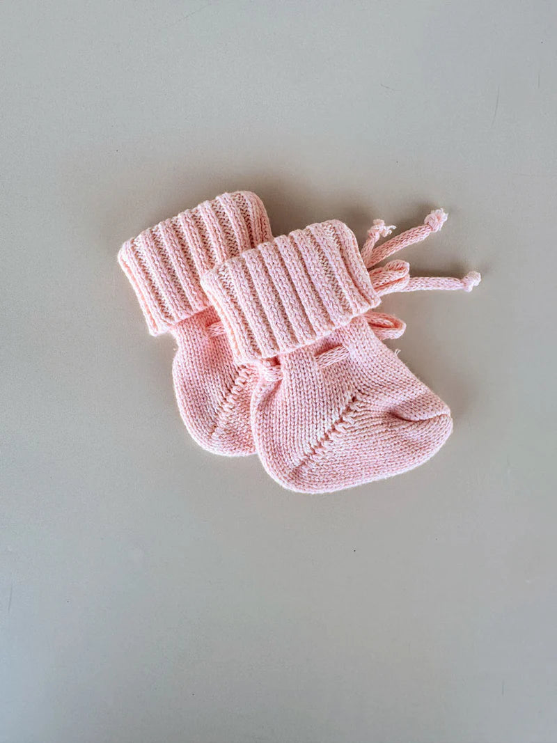 Freckles the Label - Chunky Cotton Booties Sweetpea
