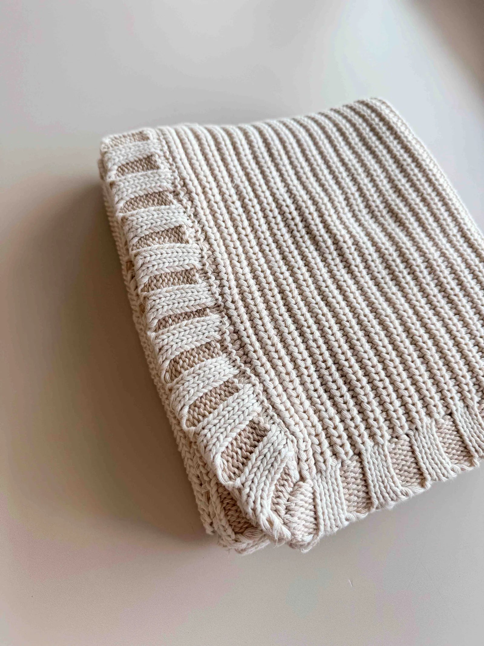 Freckles the Label - Chunky Knit Blanket Oat