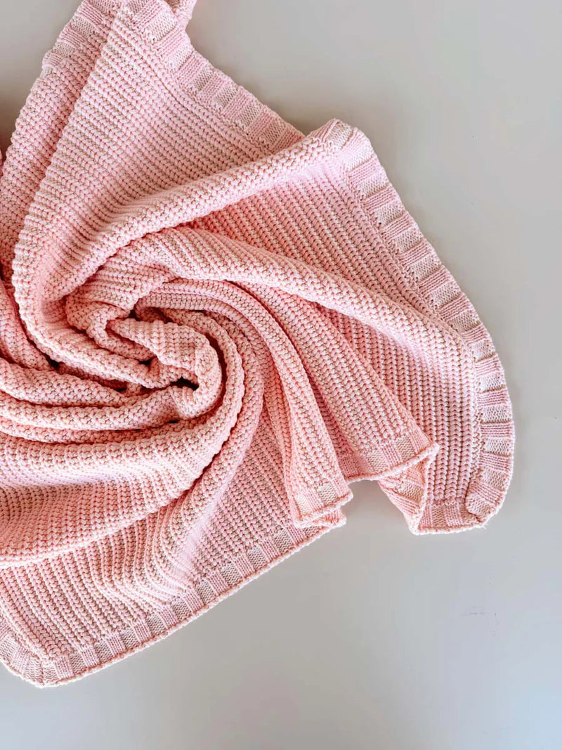 Freckles the Label - Chunky Knit Blanket Sweetpea