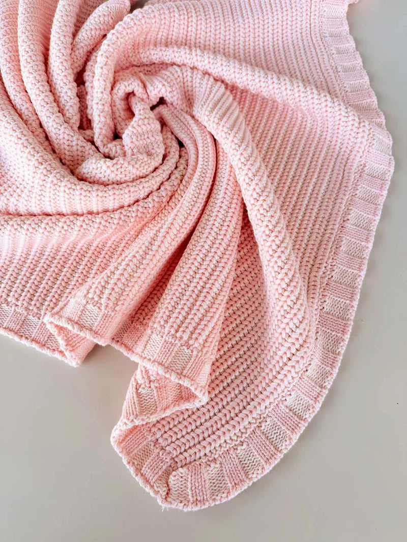 Freckles the Label - Chunky Knit Blanket Sweetpea