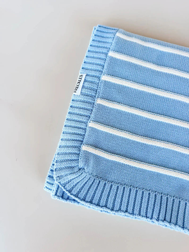 Freckles the Label - Raised Stripe Blanket Arctic