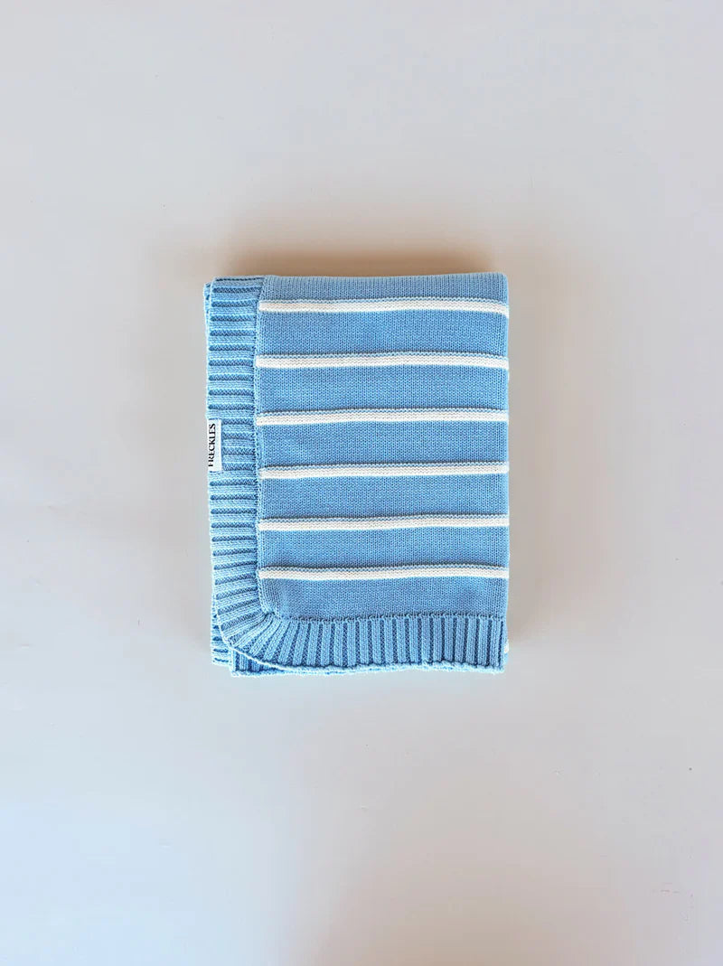 Freckles the Label - Raised Stripe Blanket Arctic