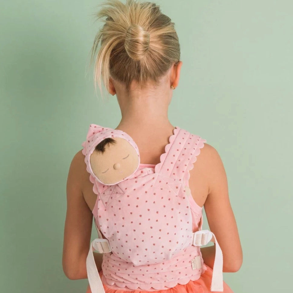 Olli Ella - Dinkum Dolls Petal Carrier - Strawberry
