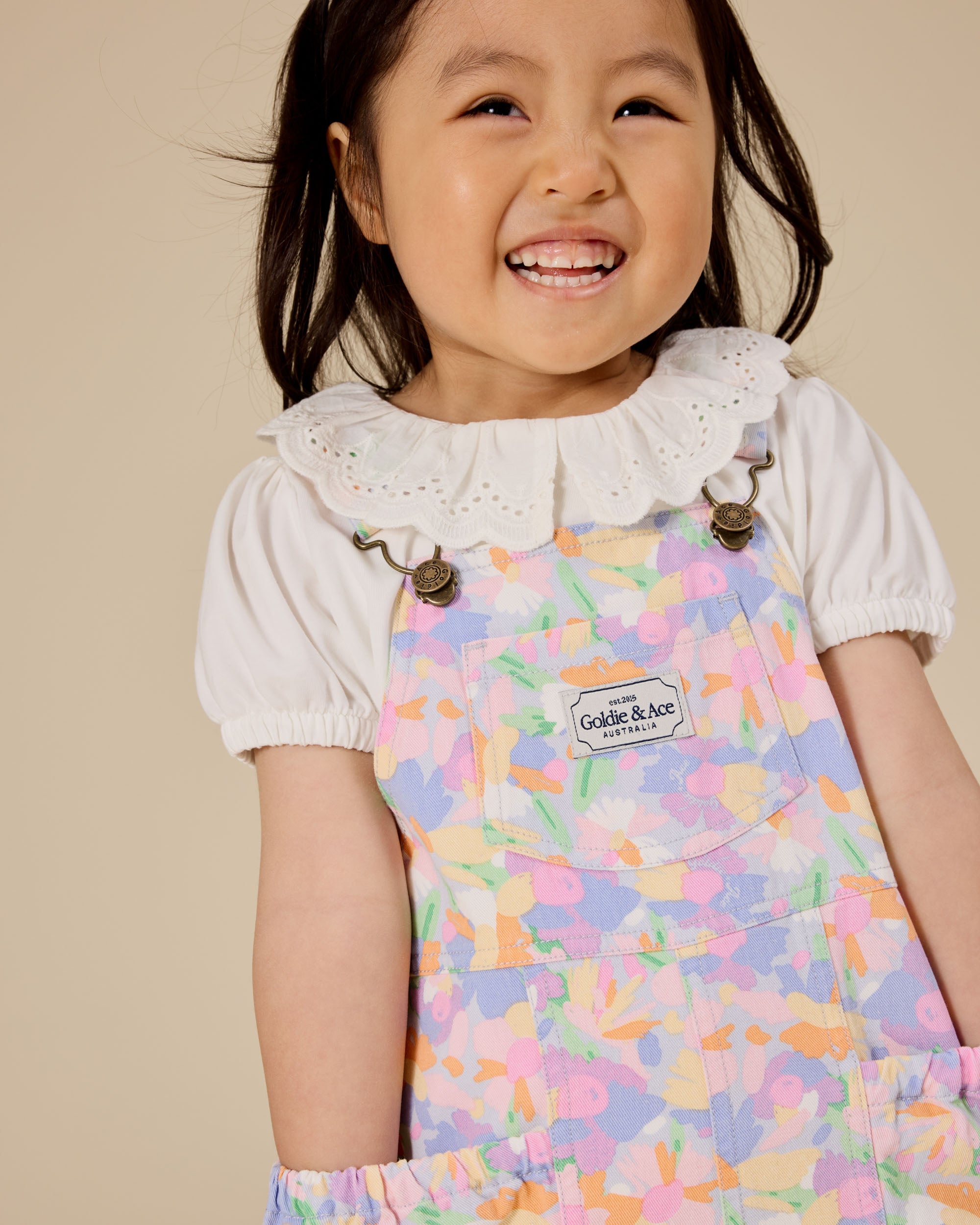 Goldie + Ace - Pastel Bouquet James Pocket Overalls