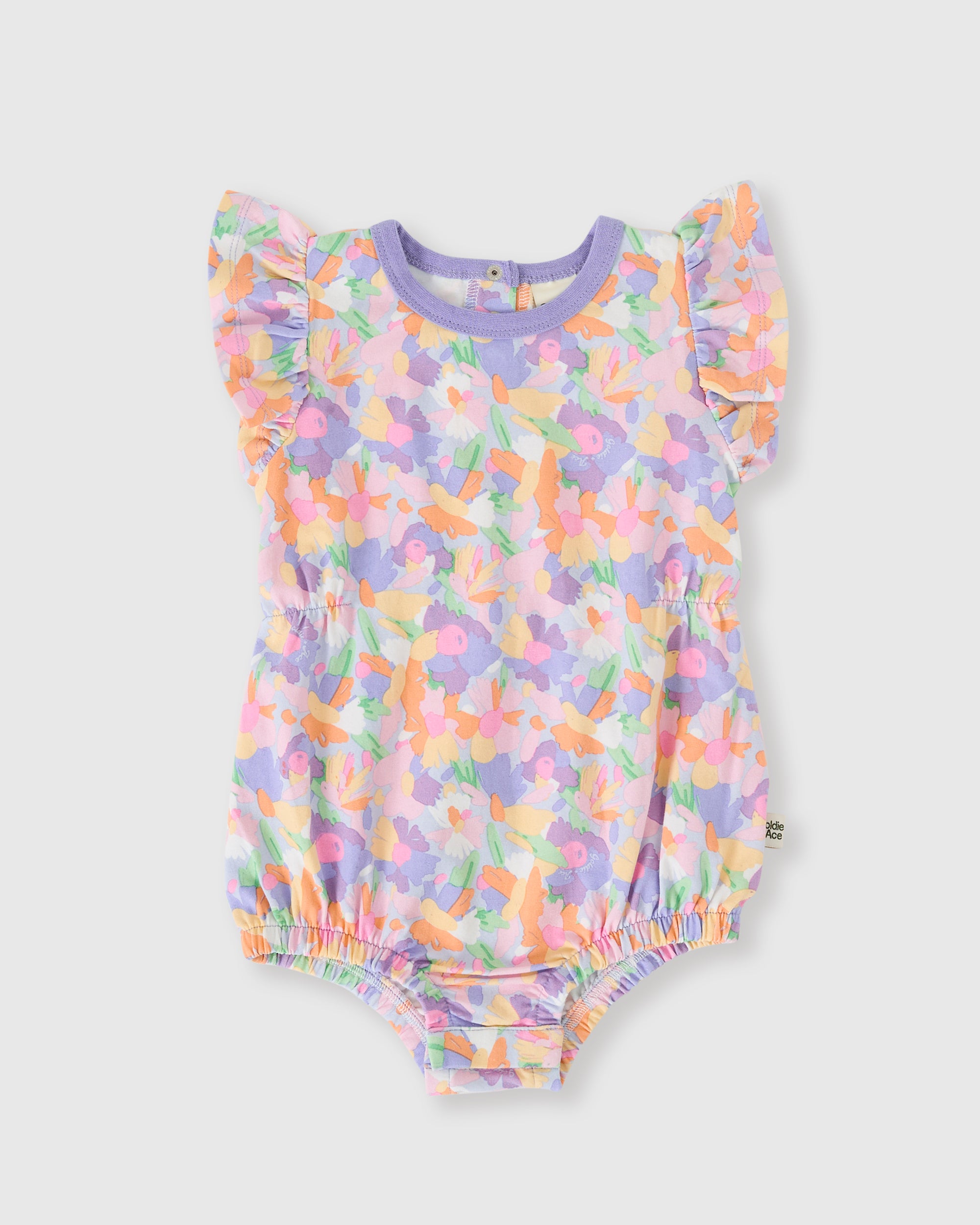 Goldie + Ace - Pastel Bouquet Frill Bubble Romper