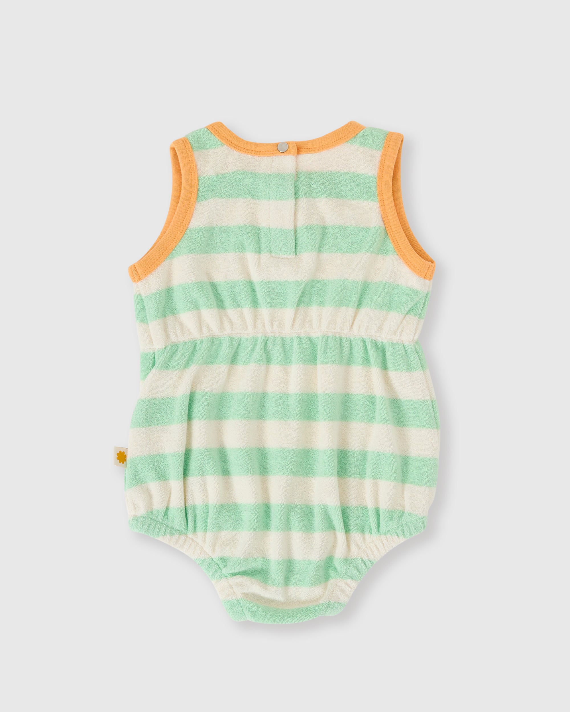 Goldie + Ace - Peas In A Pod Stripe Bubble Romper - Size 0-3M