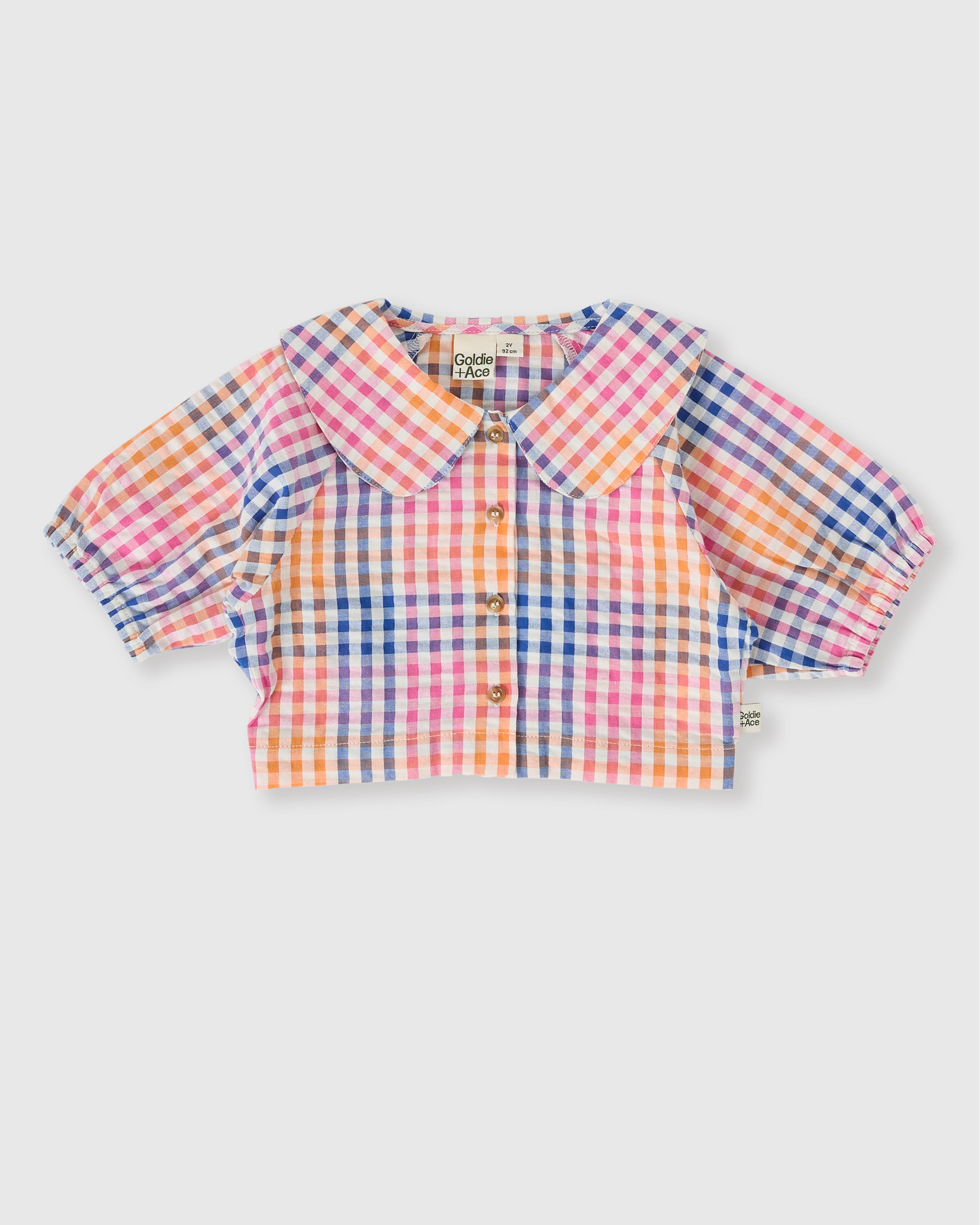 Goldie + Ace - Rainbow Gingham Beatrice Blouse
