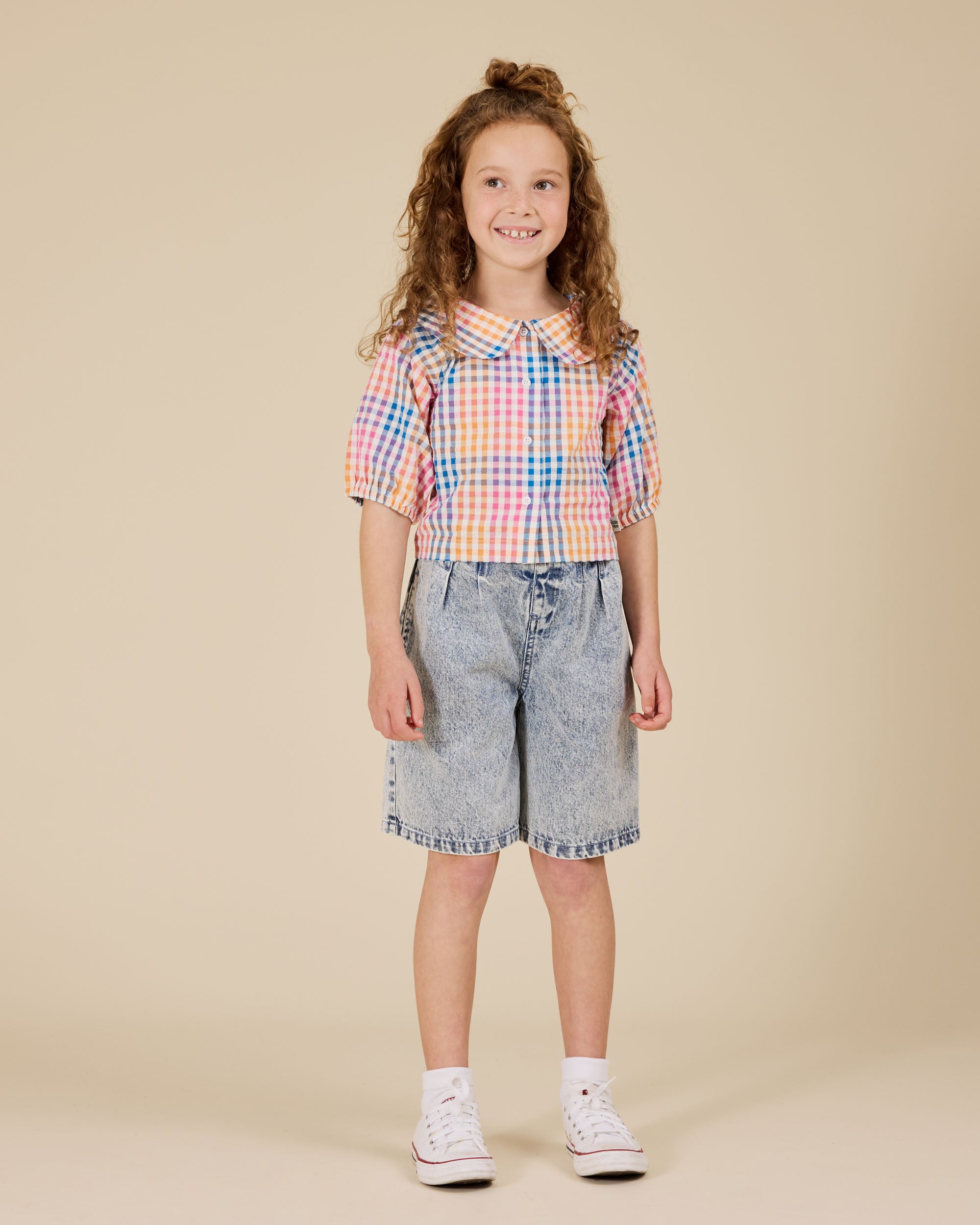 Goldie + Ace - Rainbow Gingham Beatrice Blouse