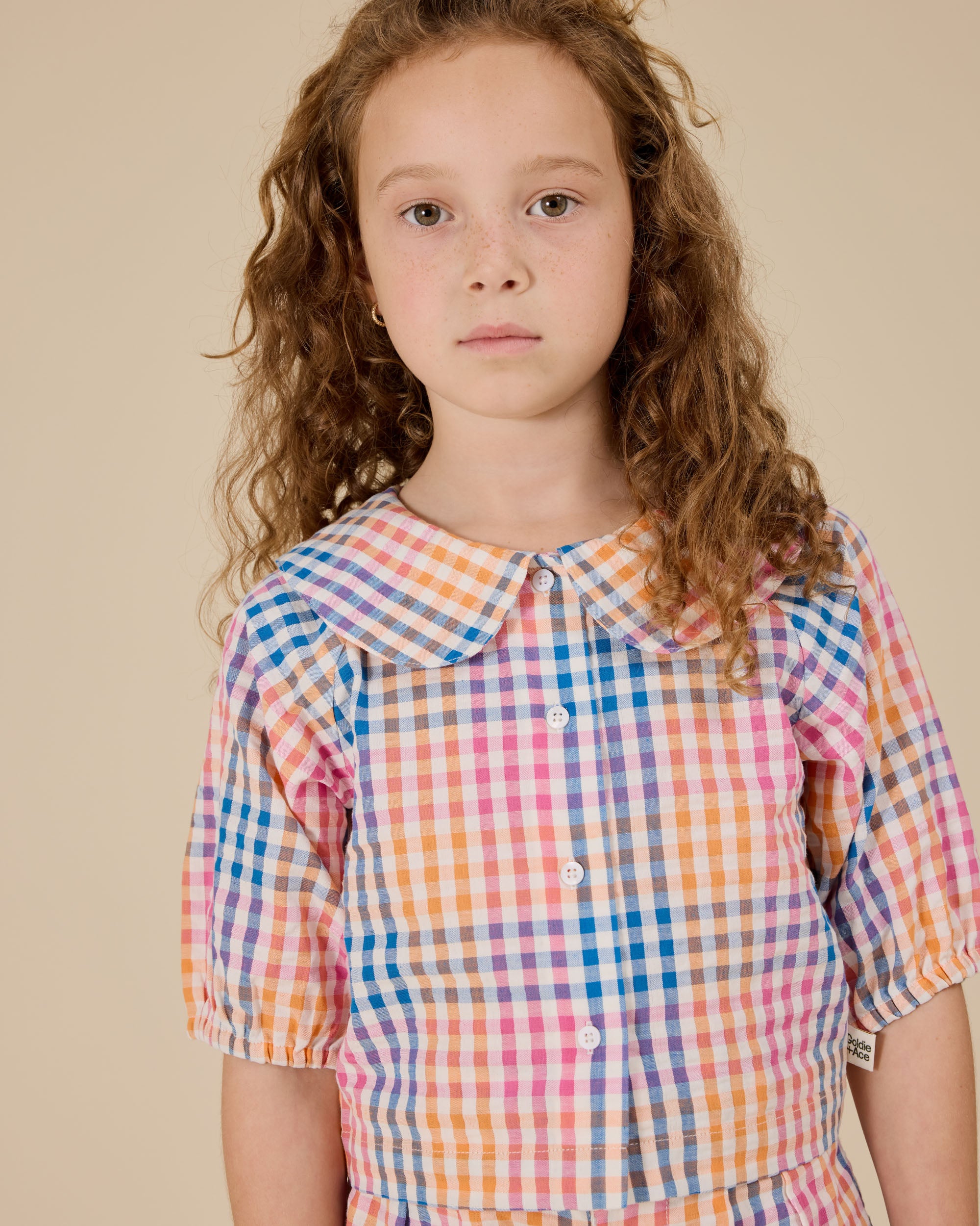 Goldie + Ace - Rainbow Gingham Beatrice Blouse