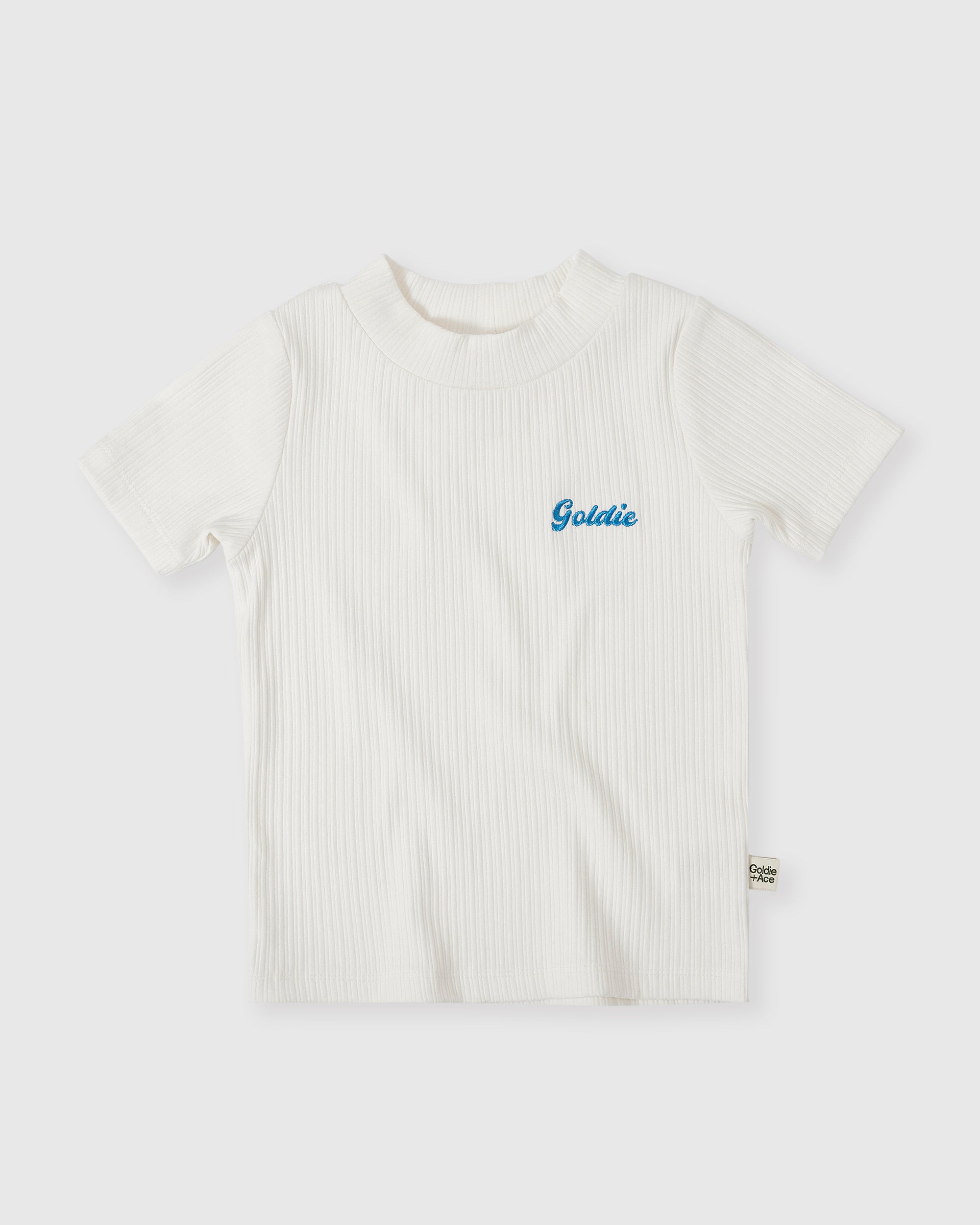 Goldie + Ace - Rib T-Shirt White
