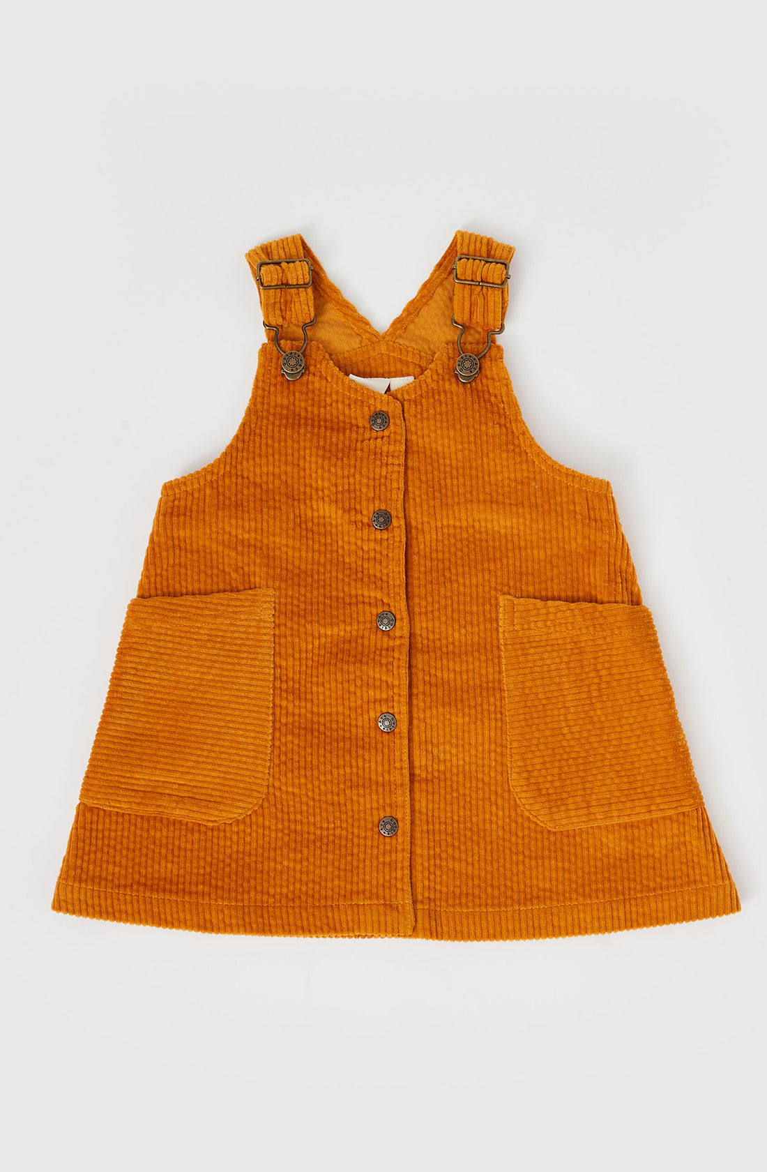 GOLDIE + ACE  Polly Corduroy Pinafore Dress Golden.