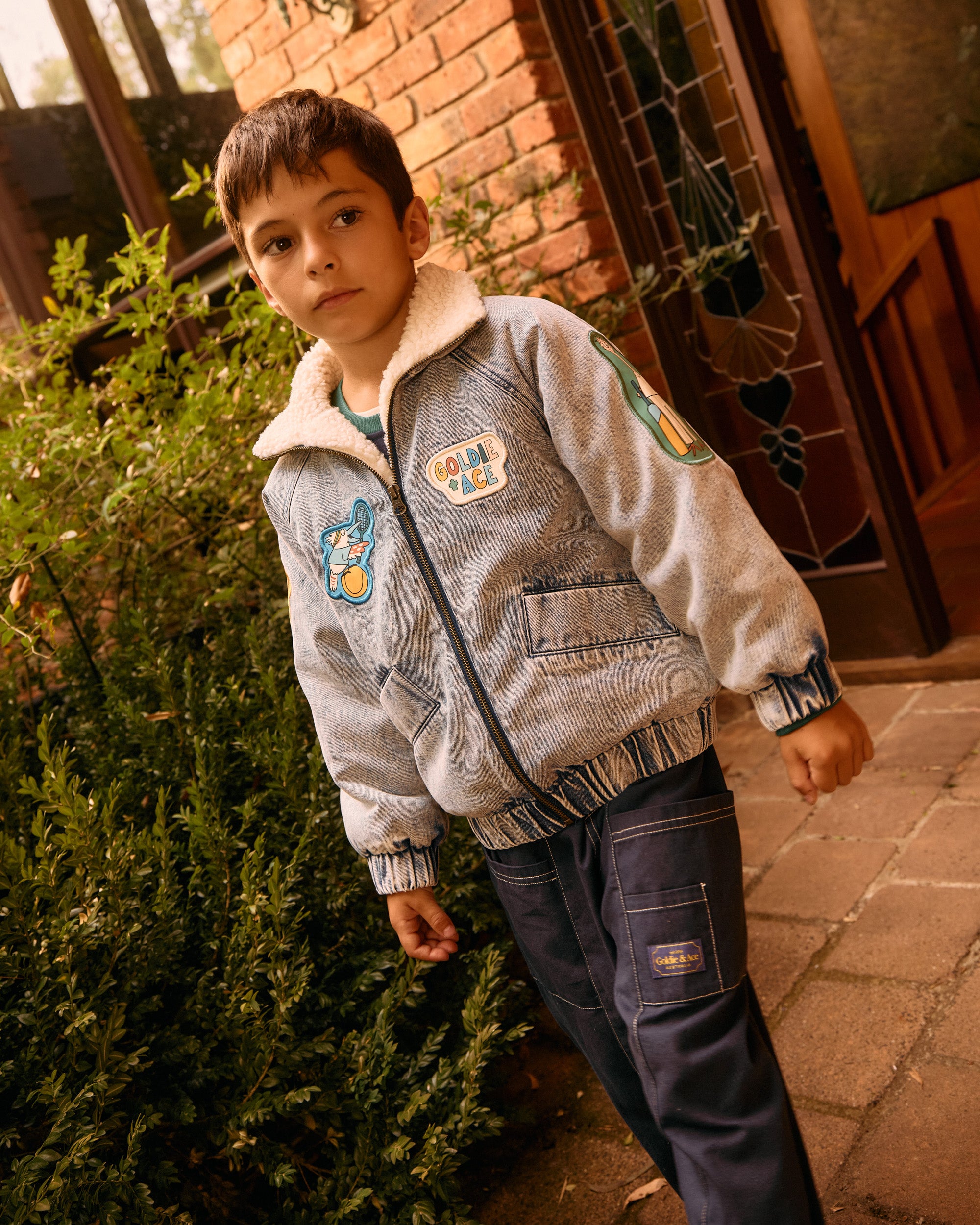 Goldie + Ace - Ari Denim Sherpa Jacket