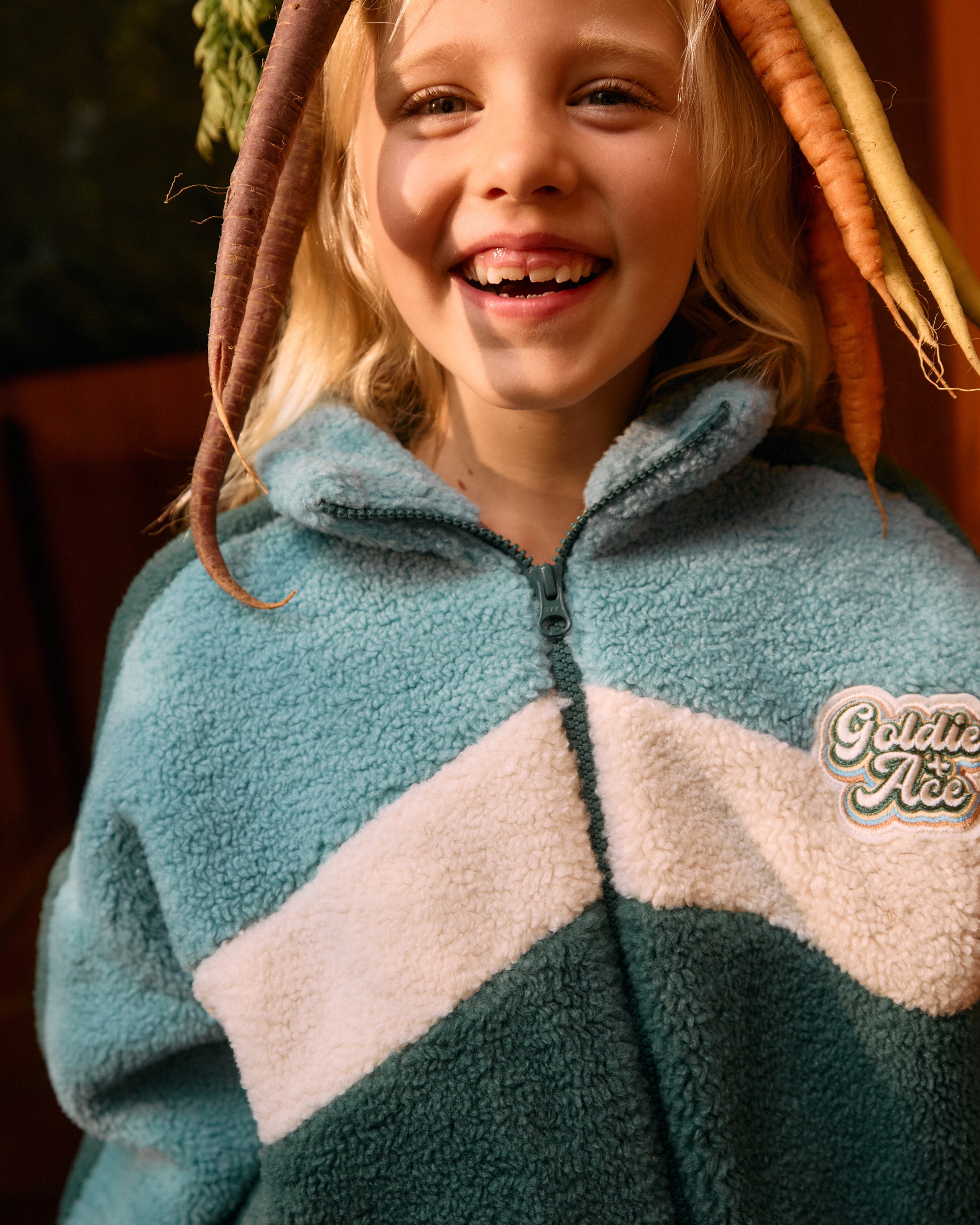 Goldie + Ace - Frankie Sherpa Jacket Teal