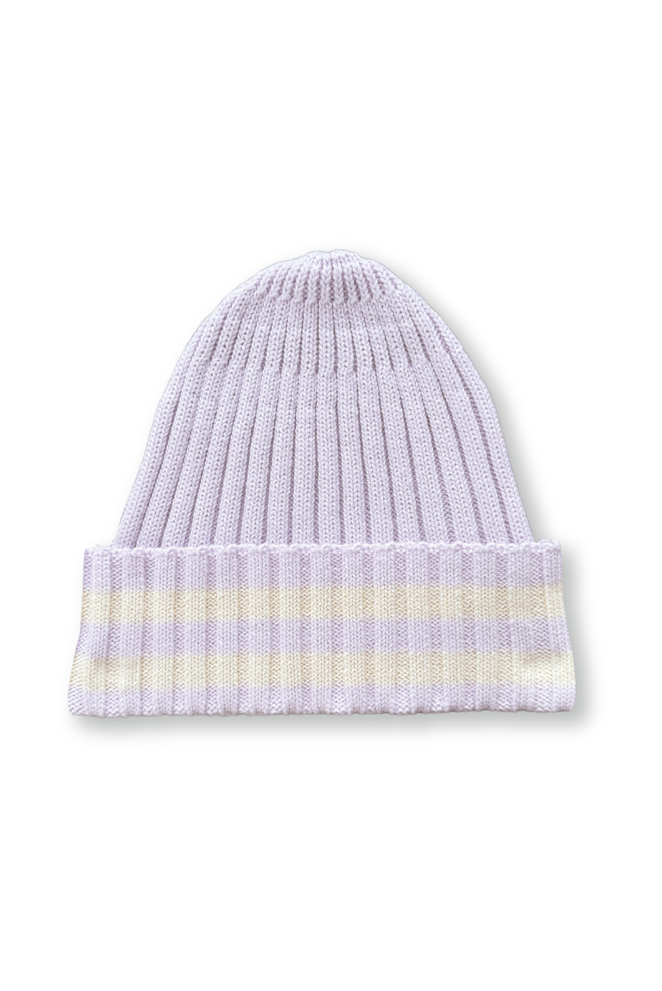 Grown ~ Organic Striped Pixie Beanie Lilac Ice