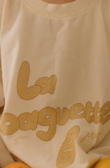 Close up of la baguette print