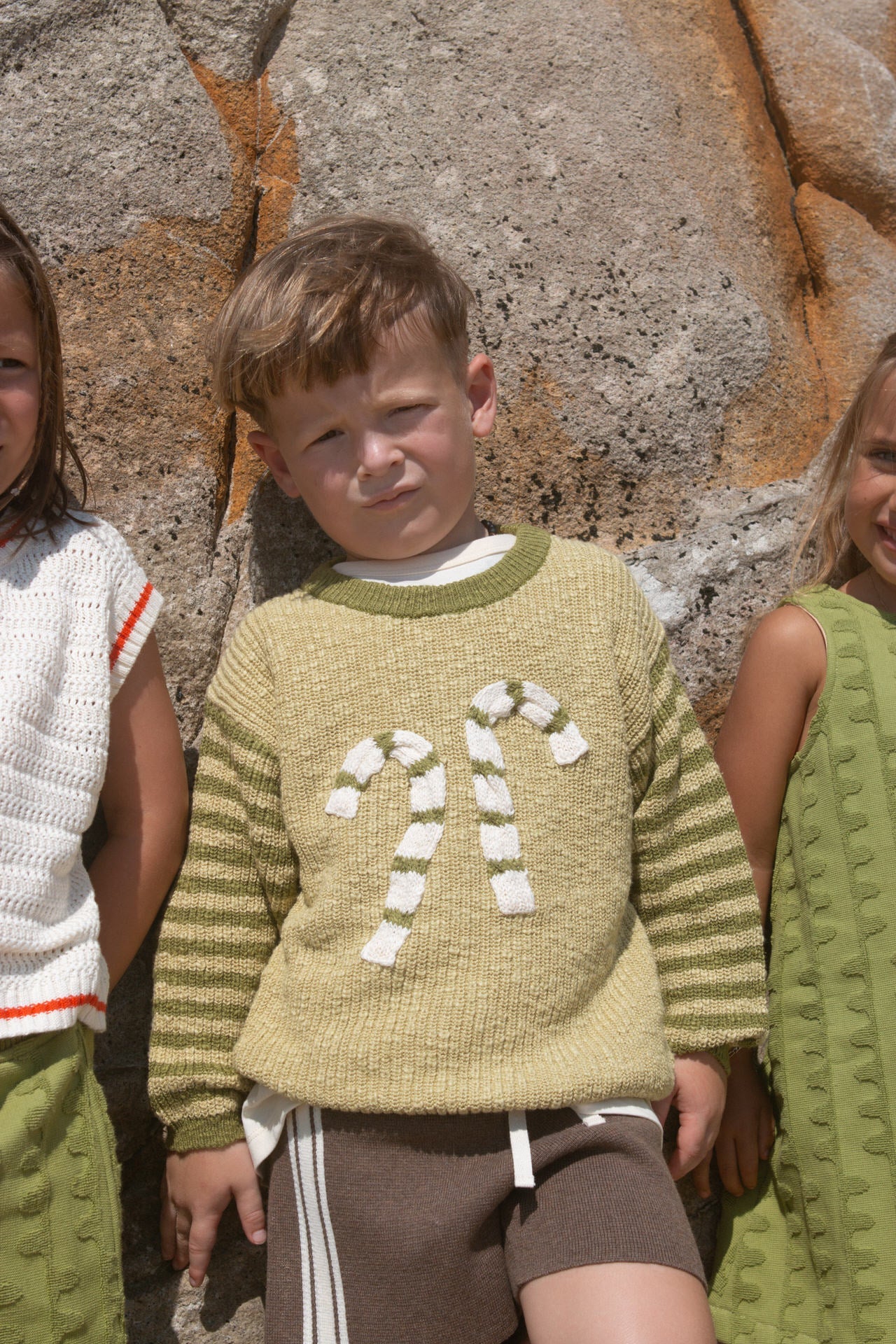 Grown - Kids Organic Milano Knit Short Mud