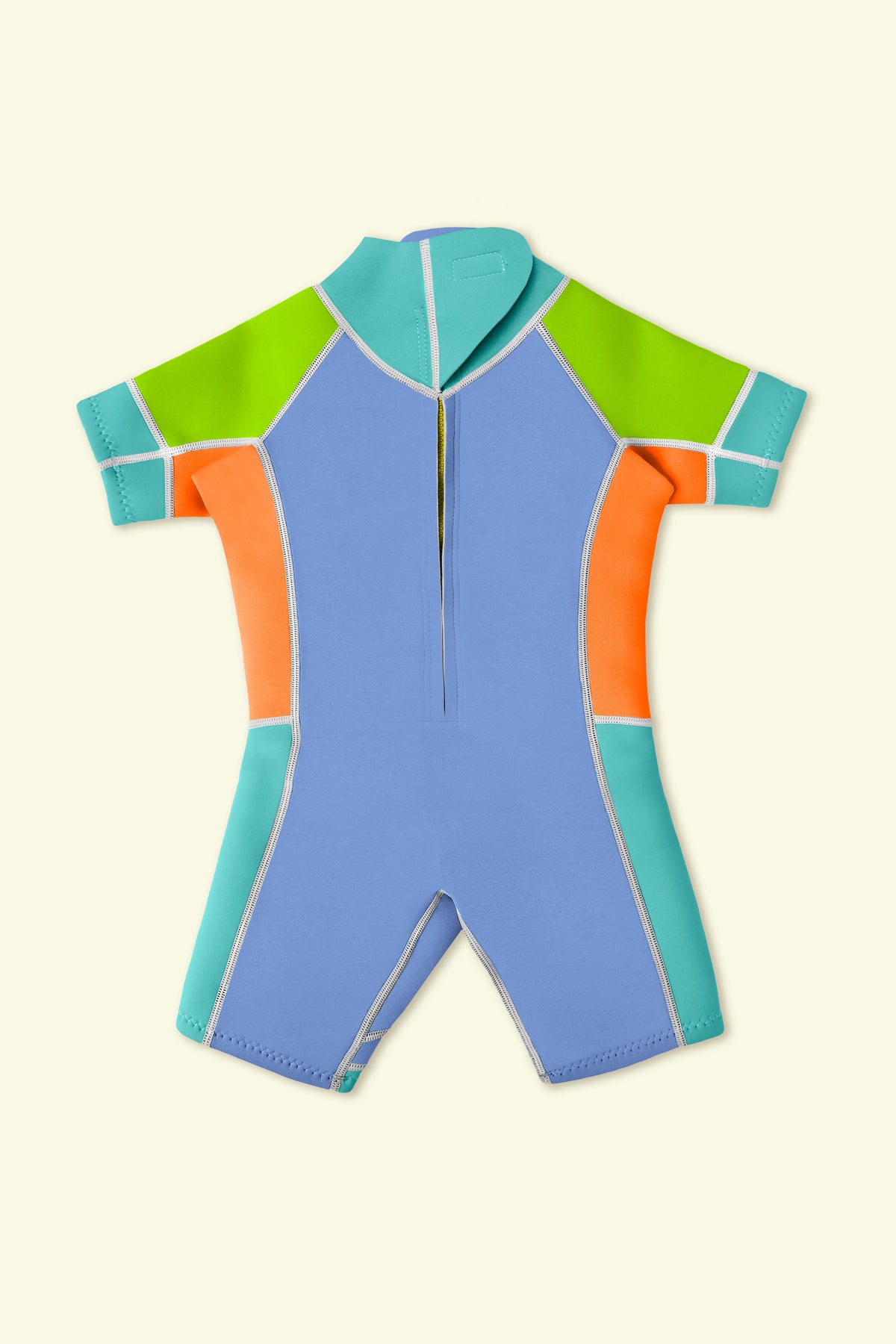 Days in the Sand Short Sleeve Springsuit Green Pop back