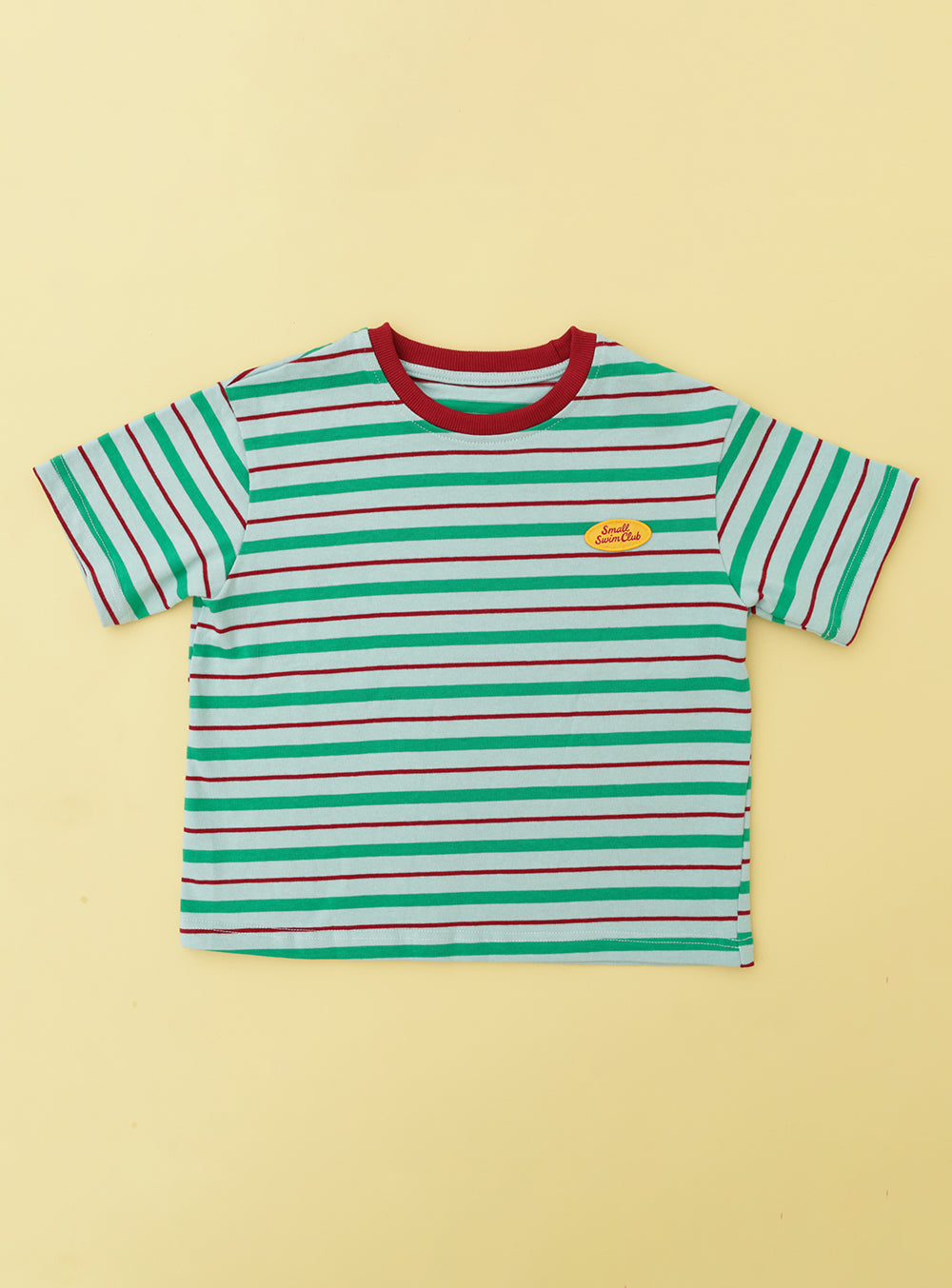 Small Swim Club - Green Stripe T-Shirt