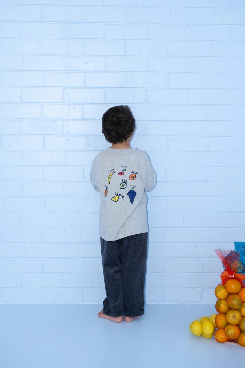 Grown - Organic Everyday Cord Pants Charcoal