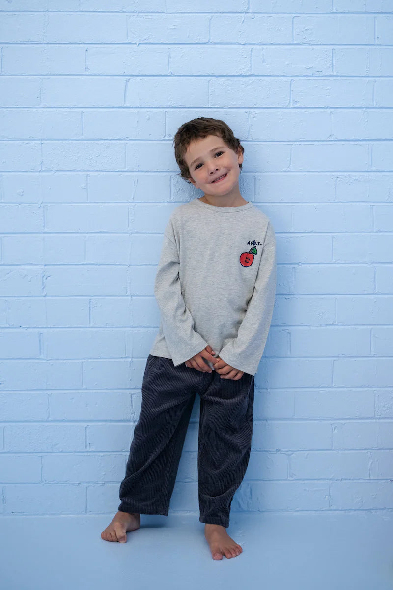 Grown - Organic Everyday Cord Pants Charcoal