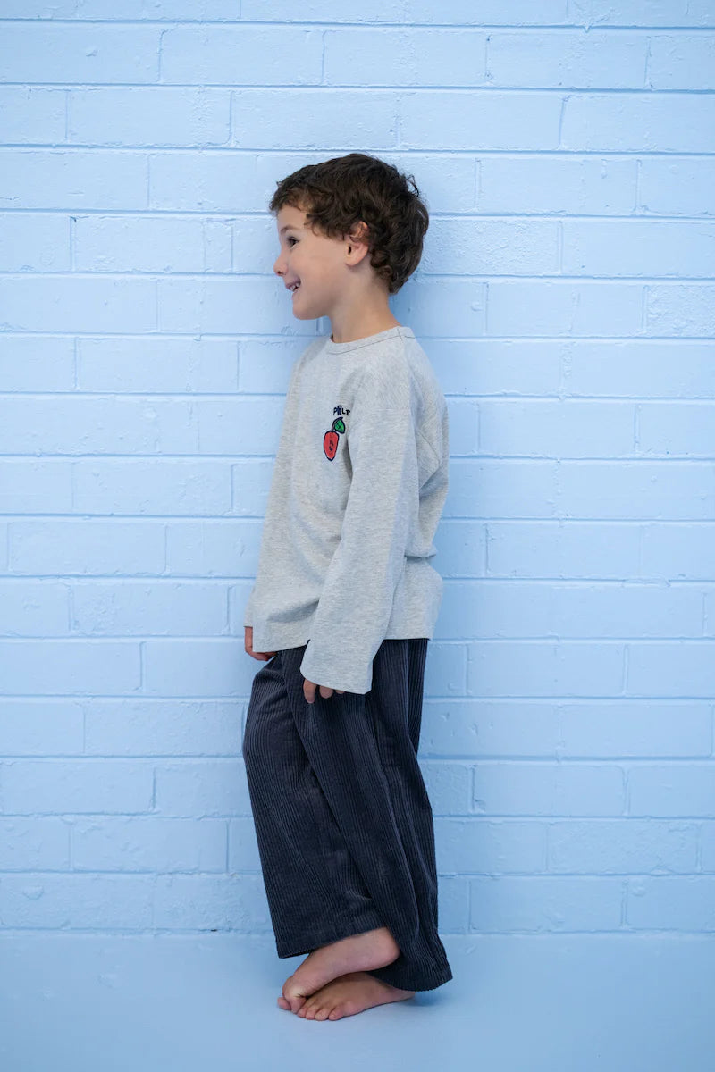 Grown - Organic Everyday Cord Pants Charcoal