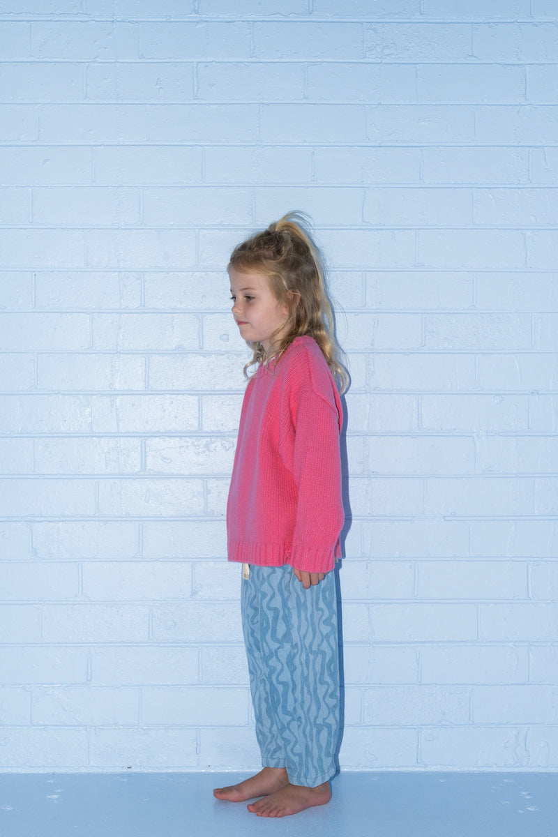 Grown - Merino Blend Knit Pull Over Raspberry