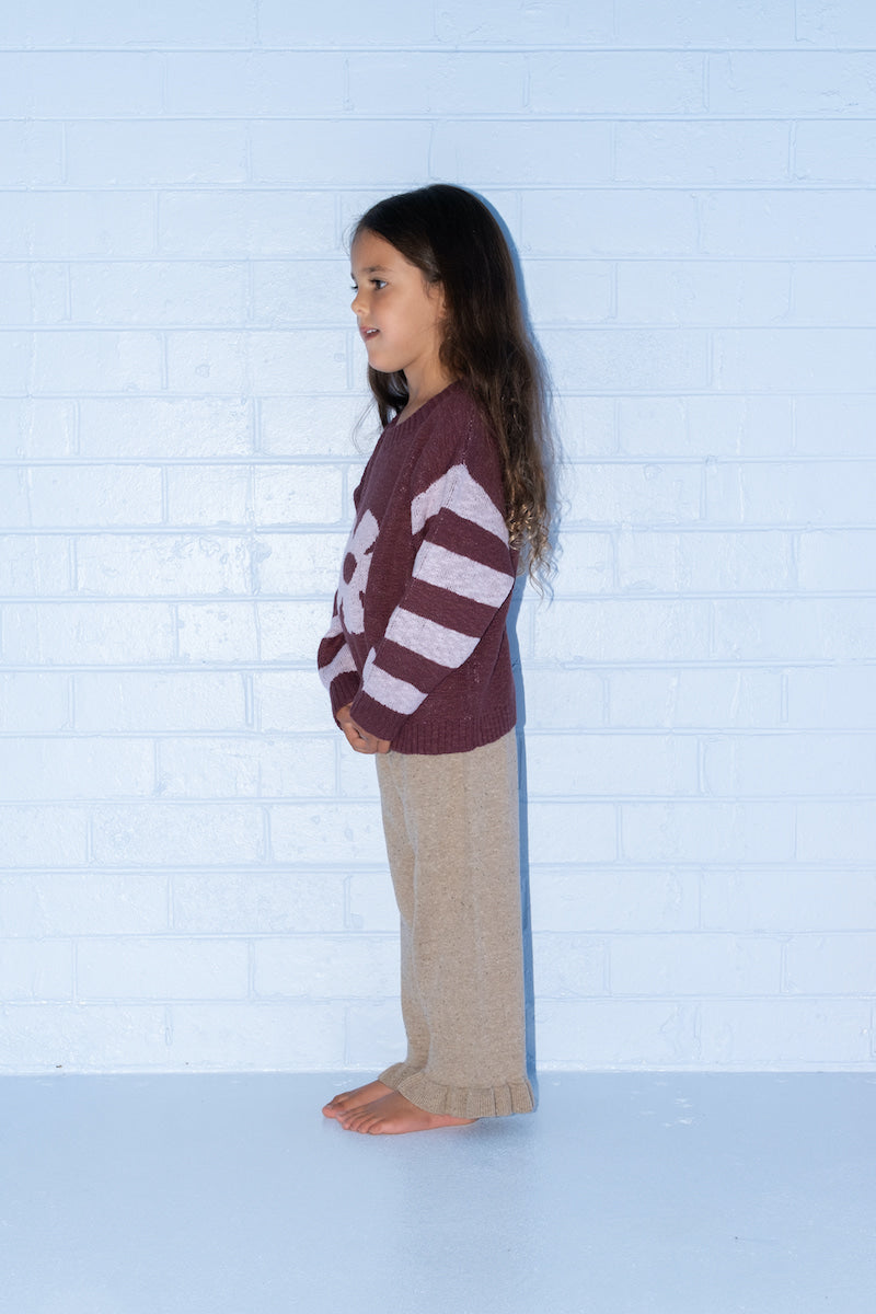 Grown - Bloom Knit Pull Over Plum