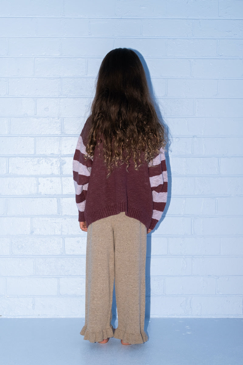 Grown - Bloom Knit Pull Over Plum