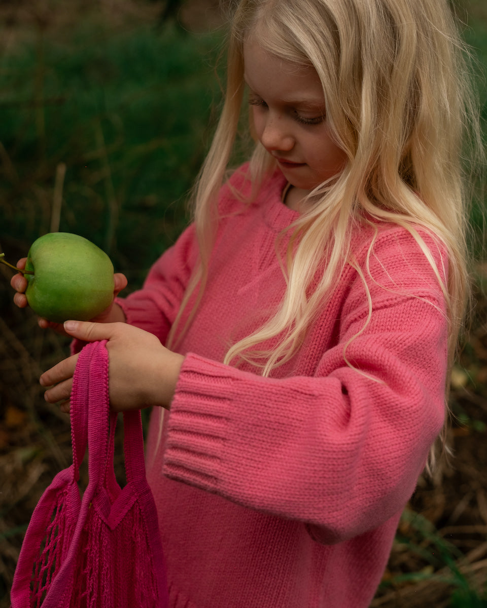 Grown - Merino Blend Knit Pull Over Raspberry