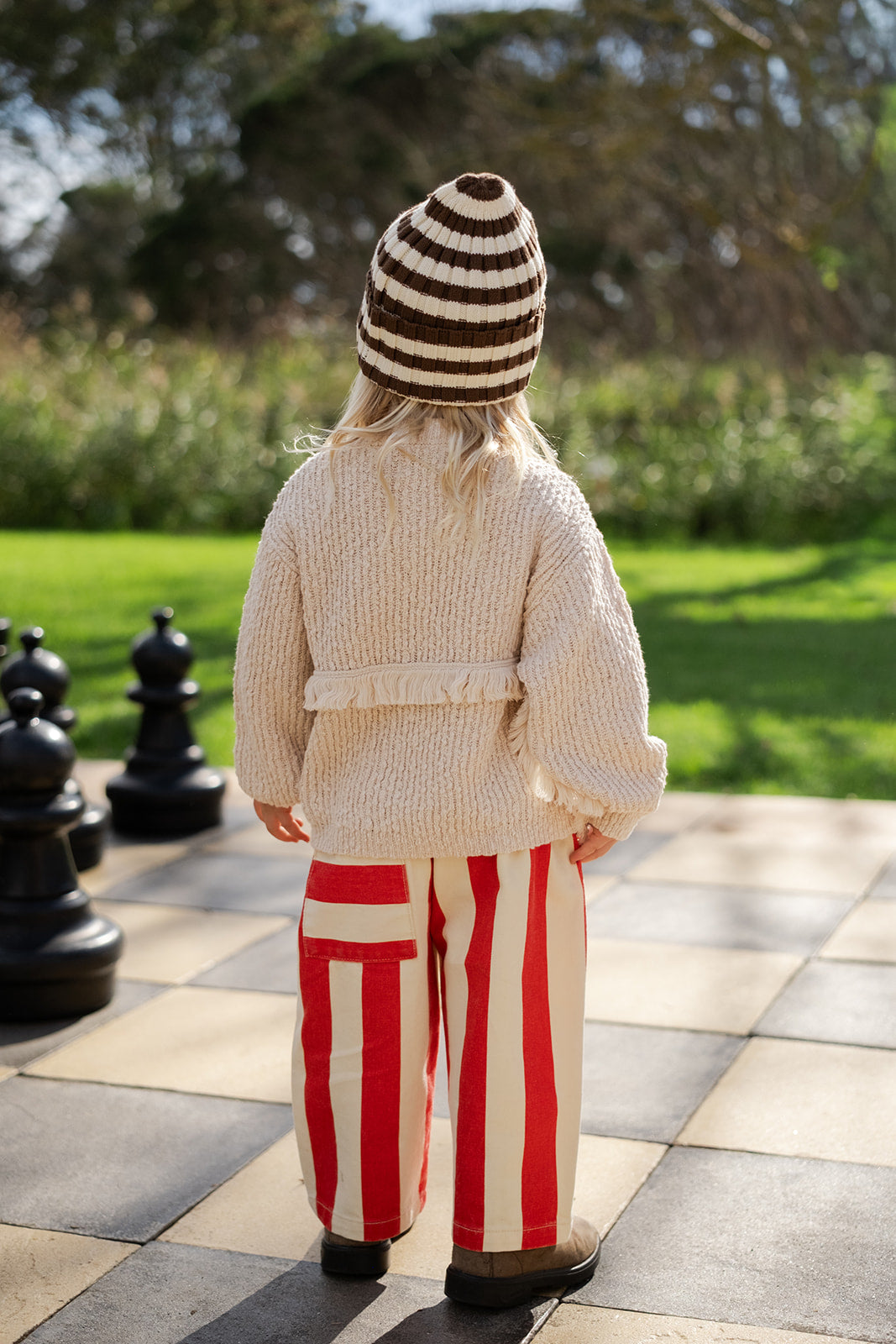 Grown - Organic Everyday Stripe Pant Sauce