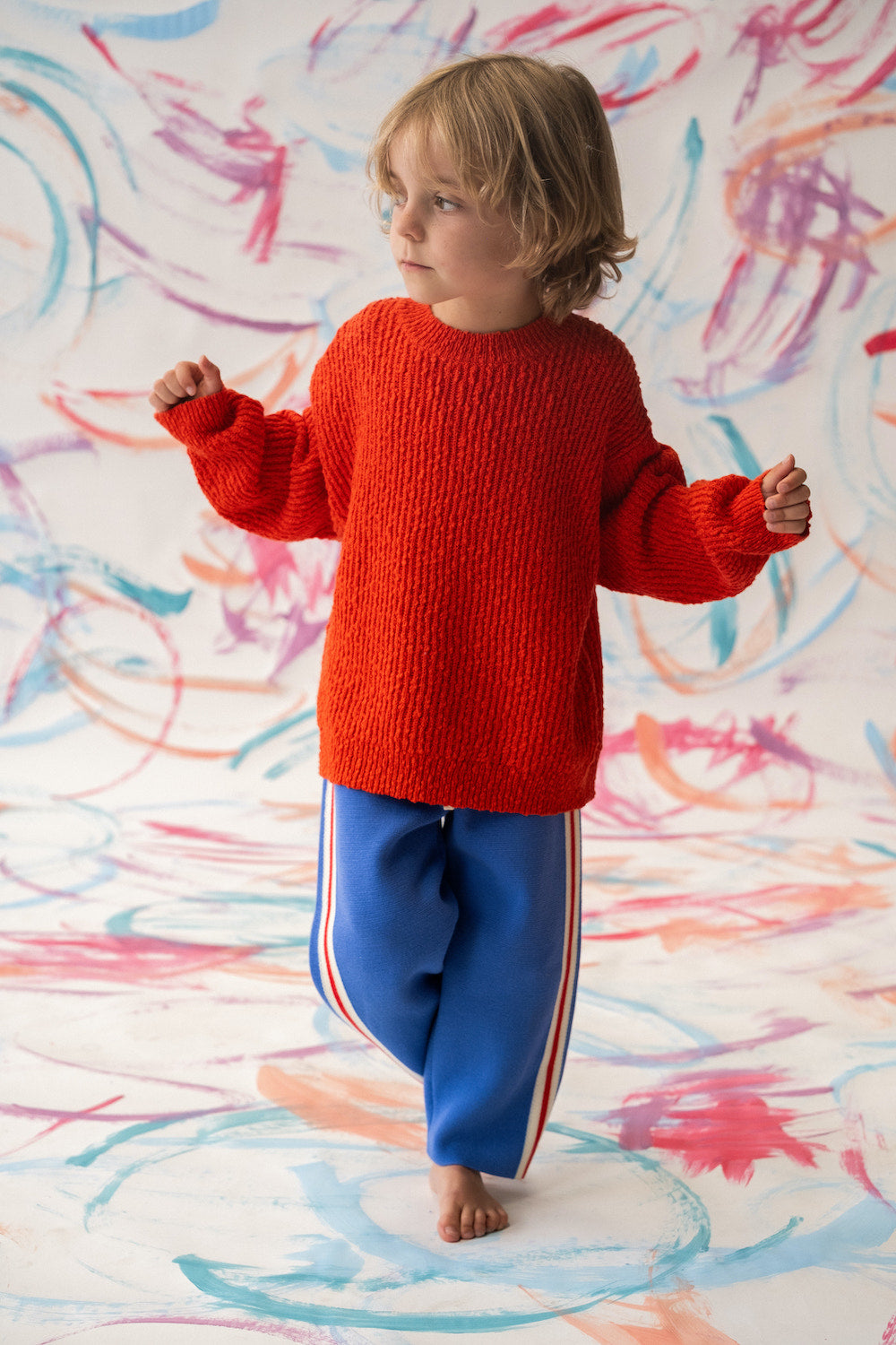 Grown - Organic Textured Boucle Knit Pull Over Sauce