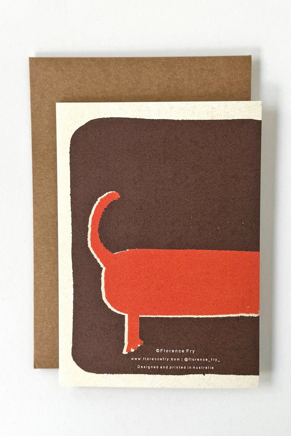 Florence Fry - Birthday Greeting Card "Happy Birthday Sausage"