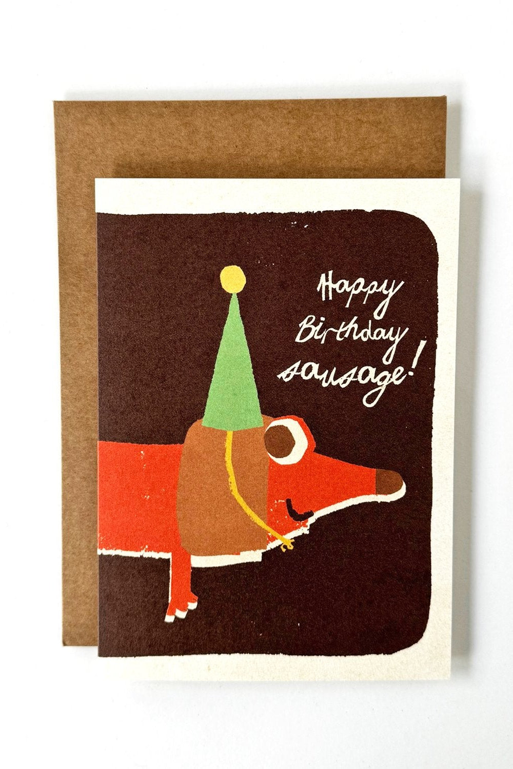 Florence Fry - Birthday Greeting Card "Happy Birthday Sausage"