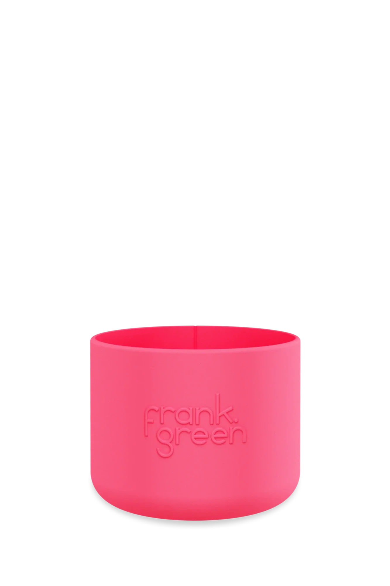 Small bottle bumper guard in neon pink.