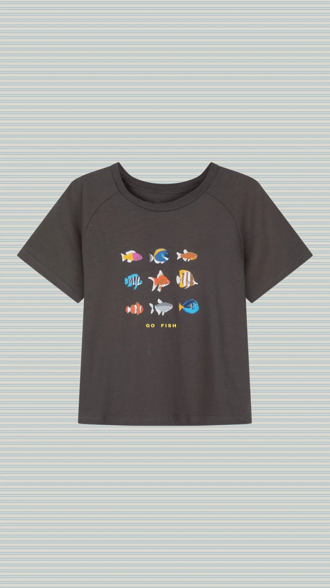 Lenn Label - Go Fish Tee Charcoal