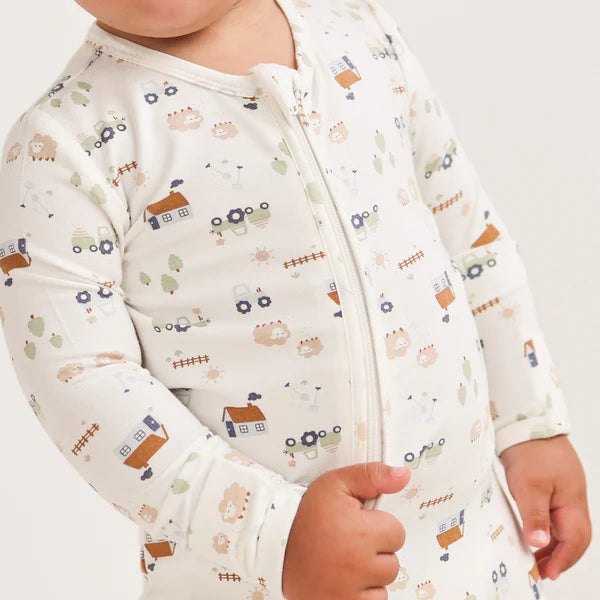 Kynd Baby - Day or Night Onesie Little Farm