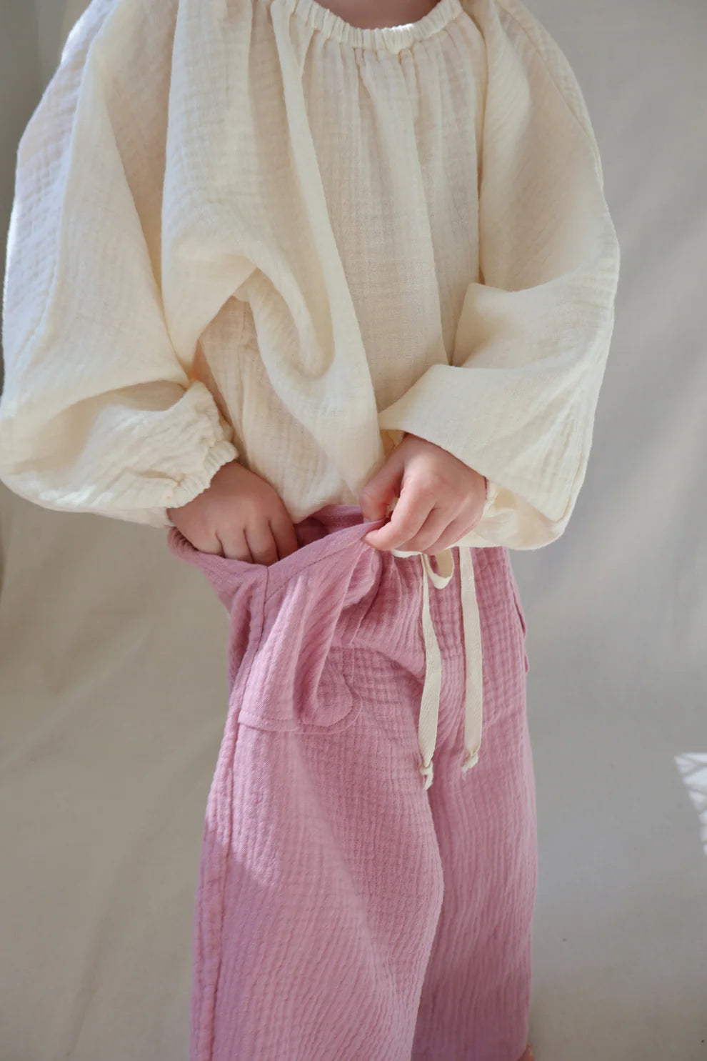 Worn Curations - Muslin Pocket Pants Berry
