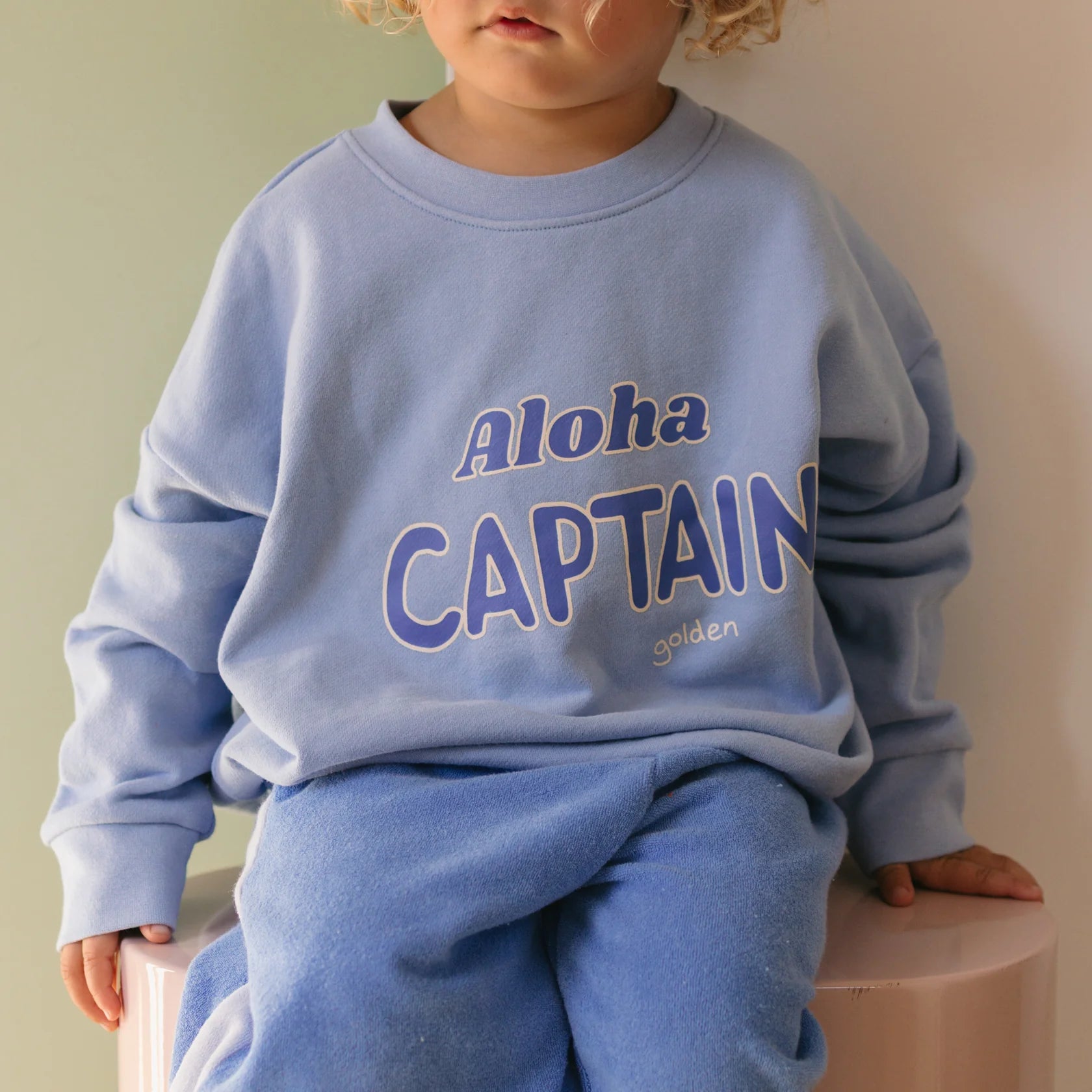 Golden Children - Aloha Captain Sweater Sea Blue