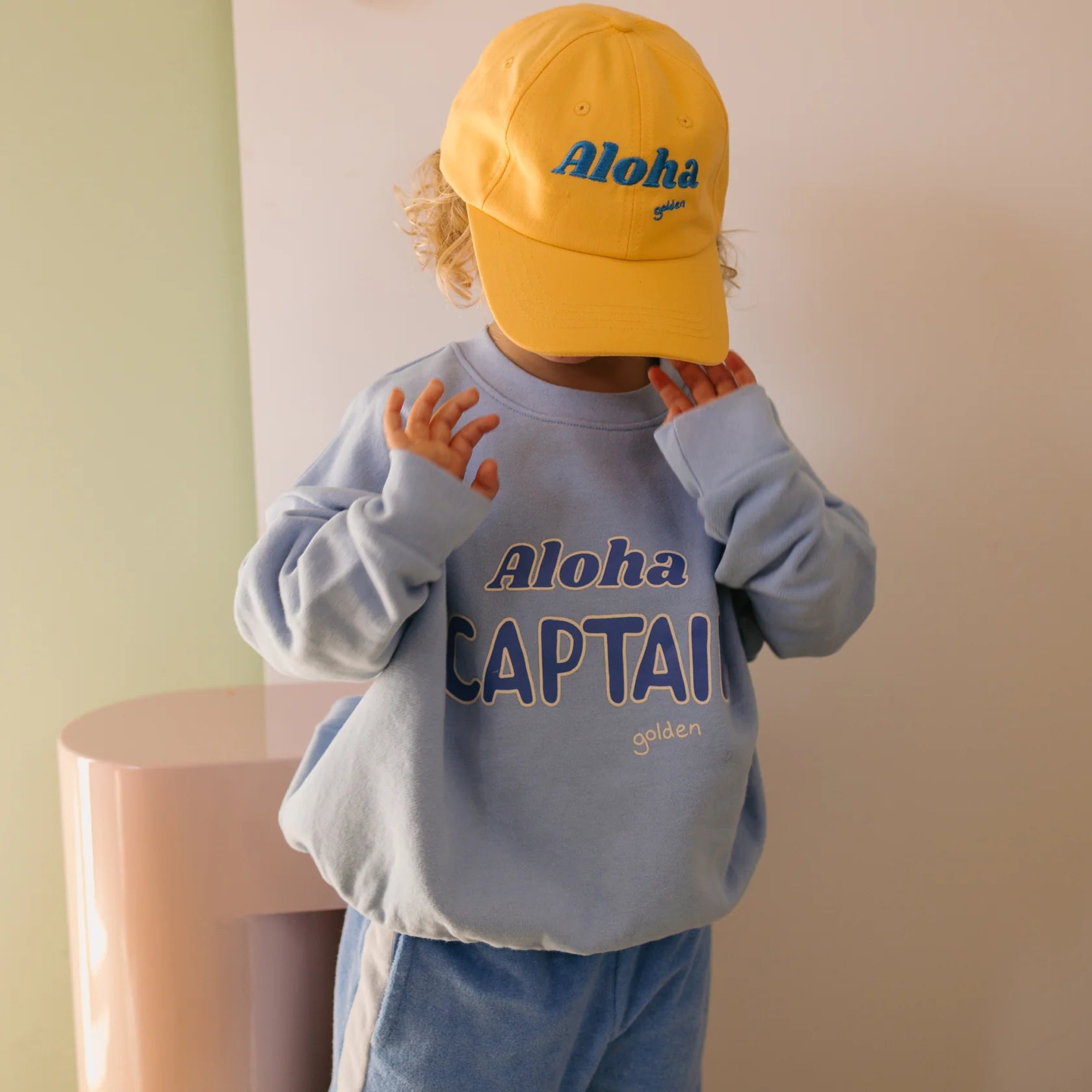 Golden Children - Aloha Captain Sweater Sea Blue