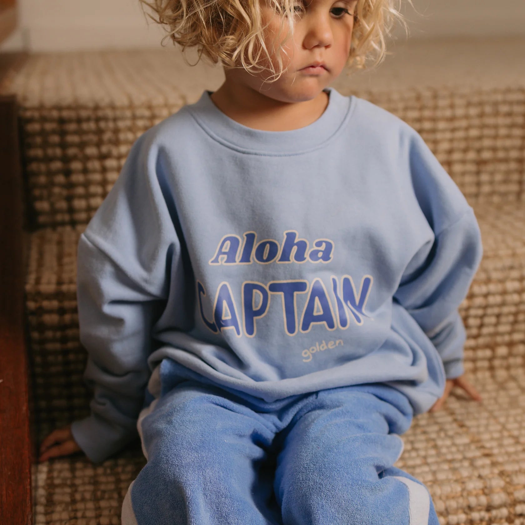 Golden Children - Aloha Captain Sweater Sea Blue